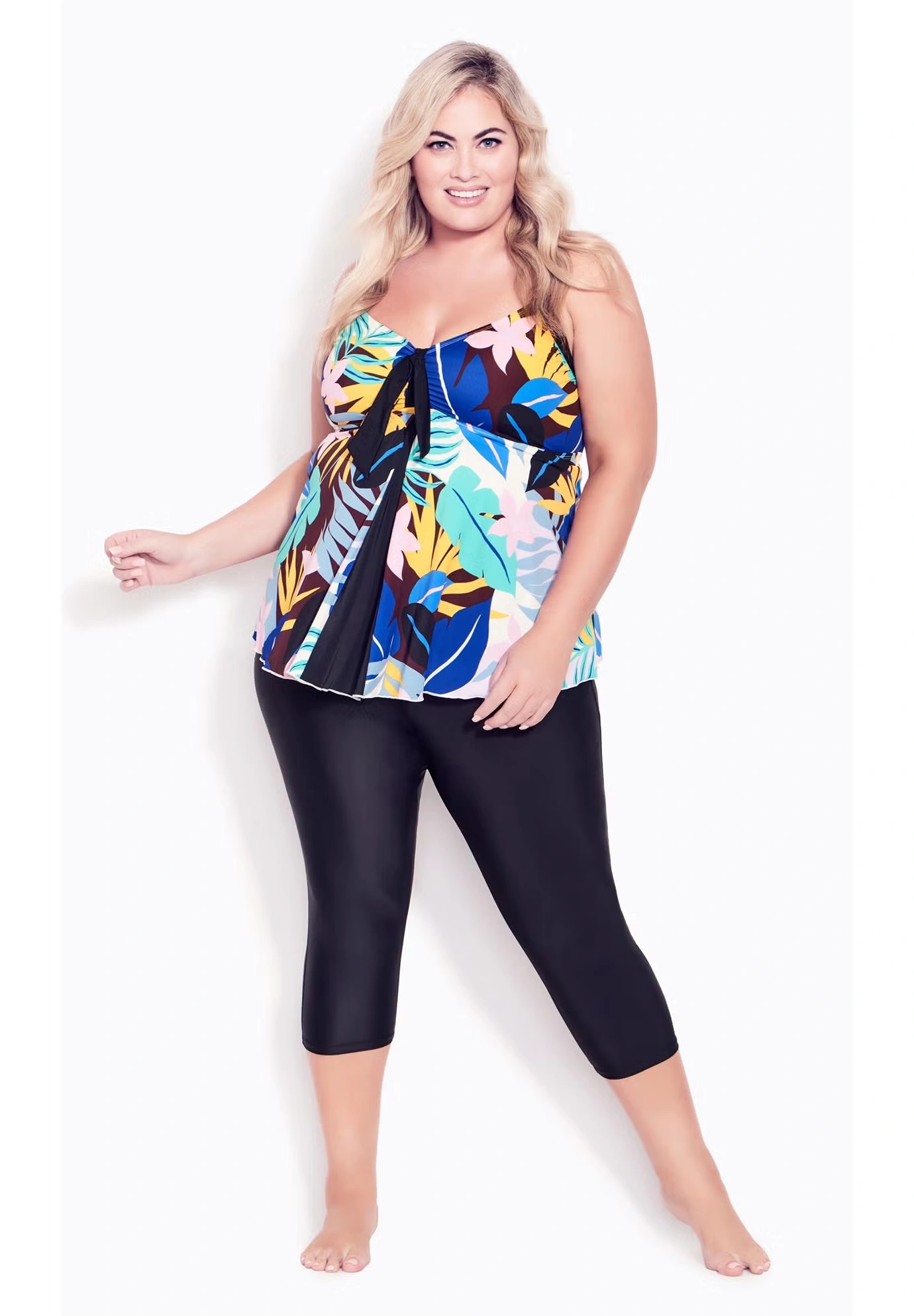 Fly Away Print Tankini Top
