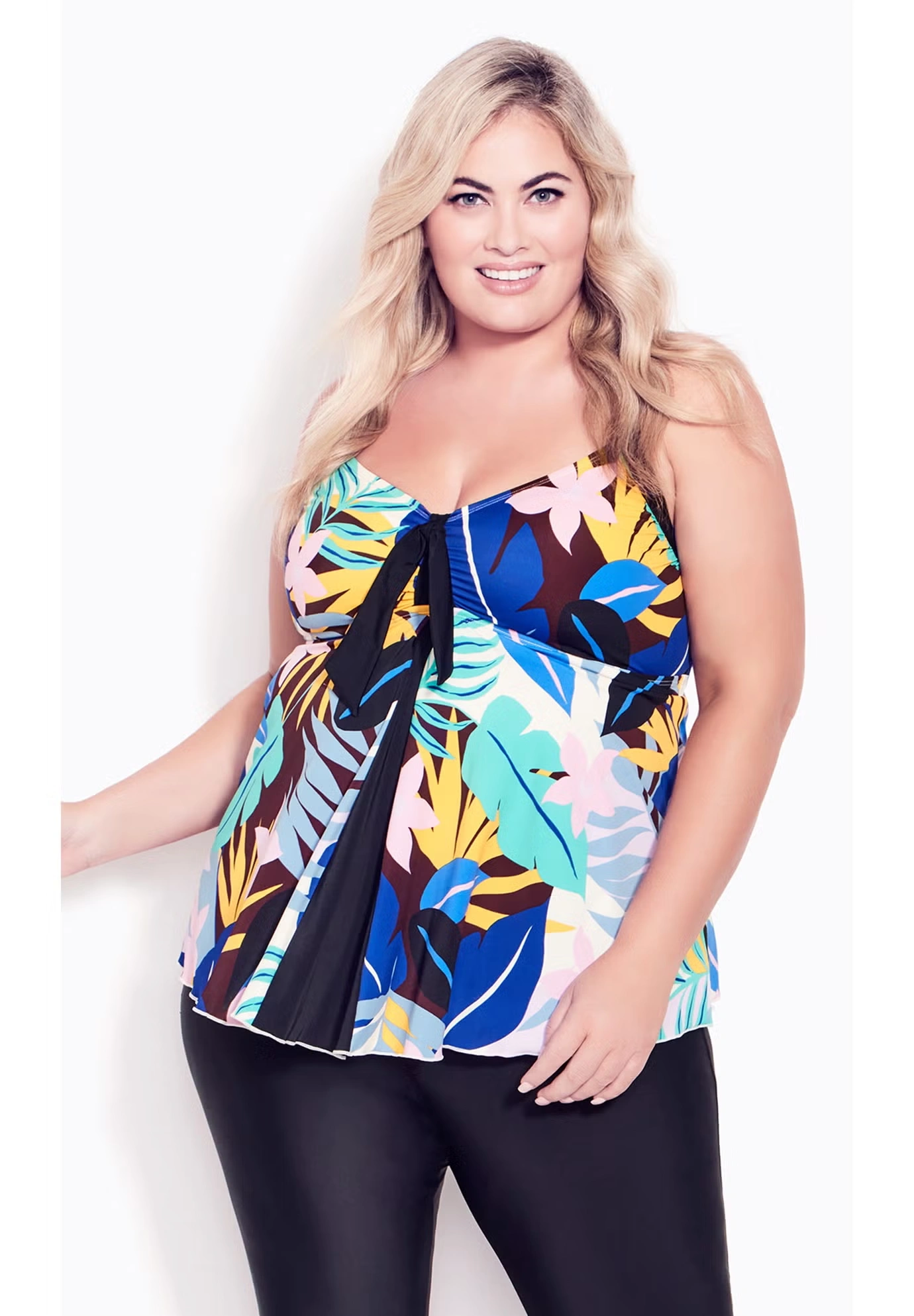Fly Away Print Tankini Top 4 Fly Away Print Tankini Top