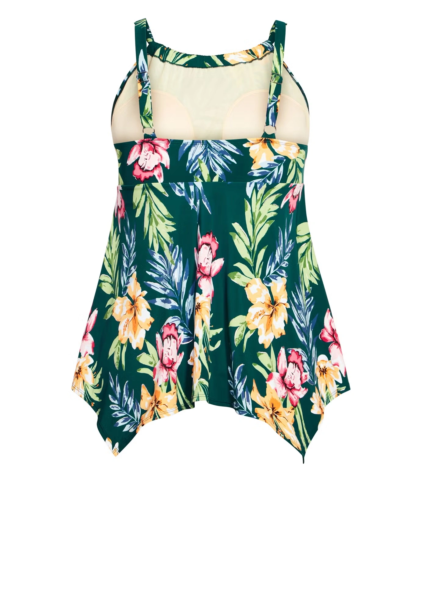 Handkerchief Print Tankini Top 6 Handkerchief Print Tankini Top