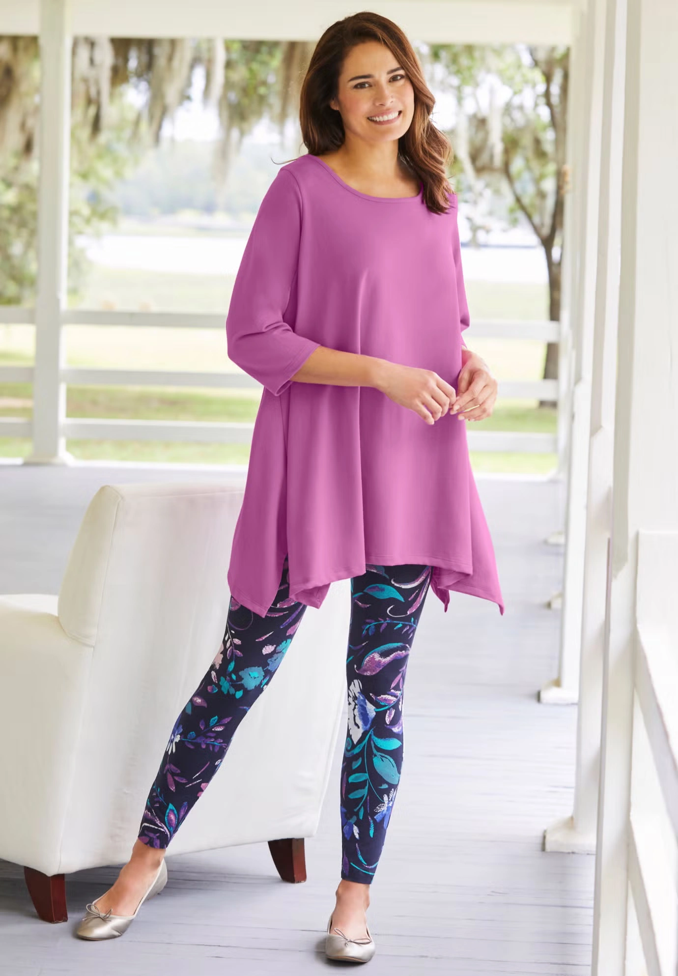 French Terry Handkerchief Hem Tunic 7 French Terry Handkerchief Hem Tunic