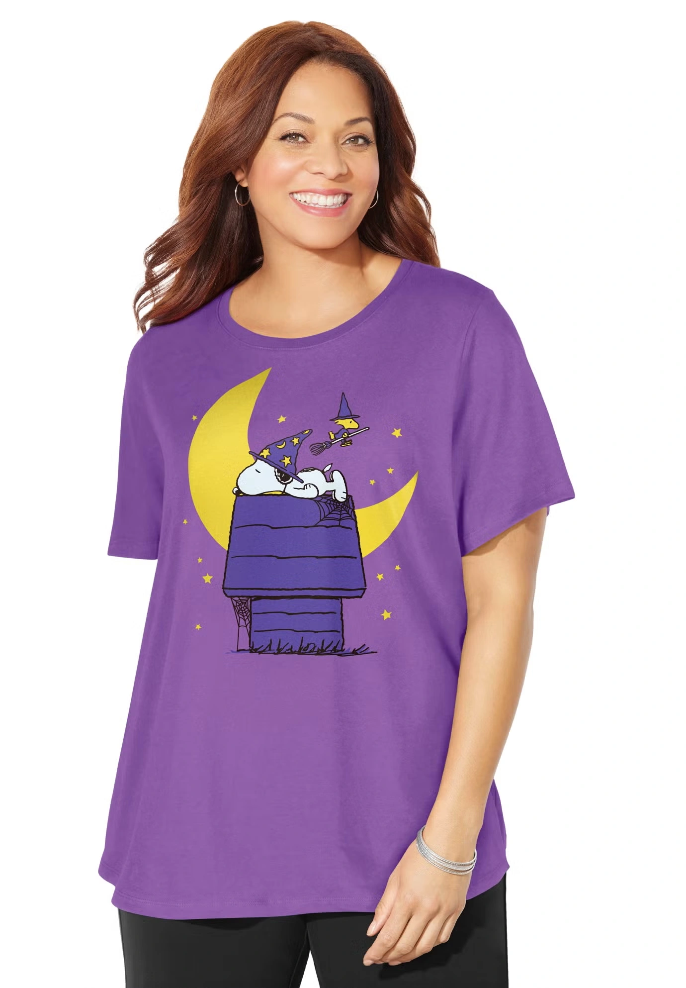Disney Snoopy Moon Halloween Tee