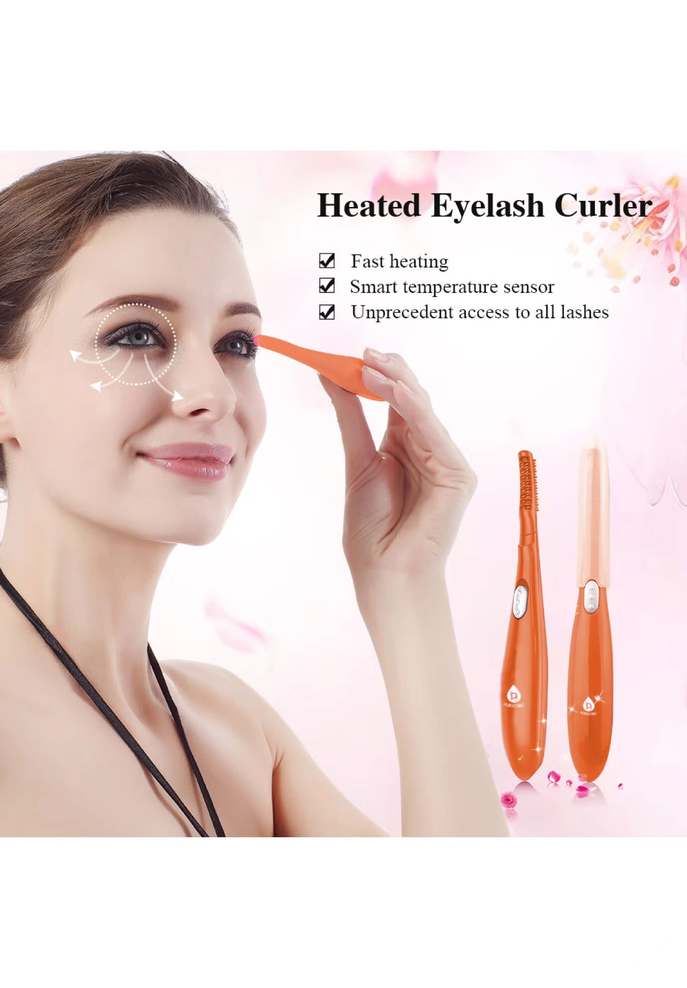 Heated Eyelash Curler W/Comb 3 Heated Eyelash Curler W/Comb