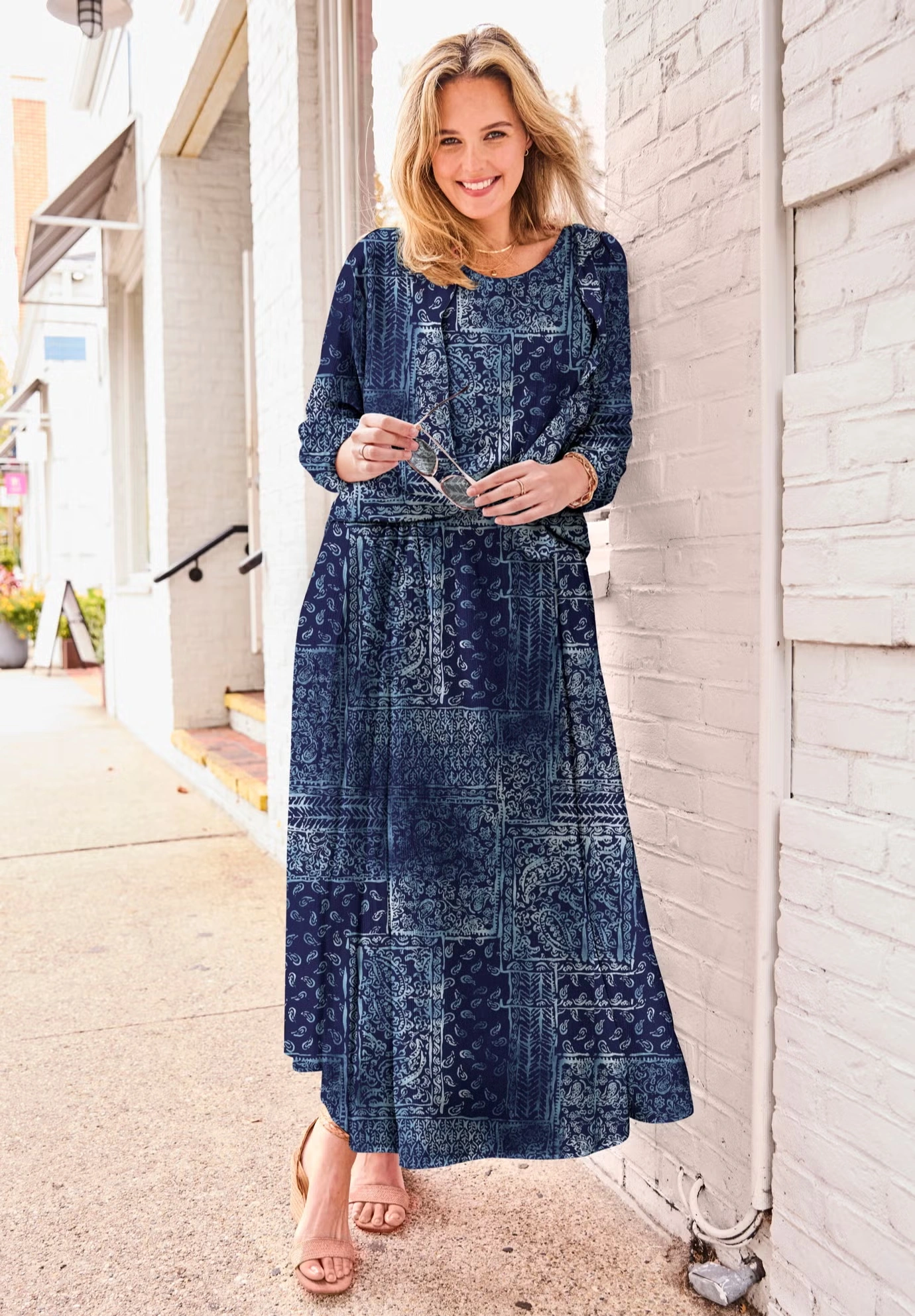 Crinkle Button-Front Shirt