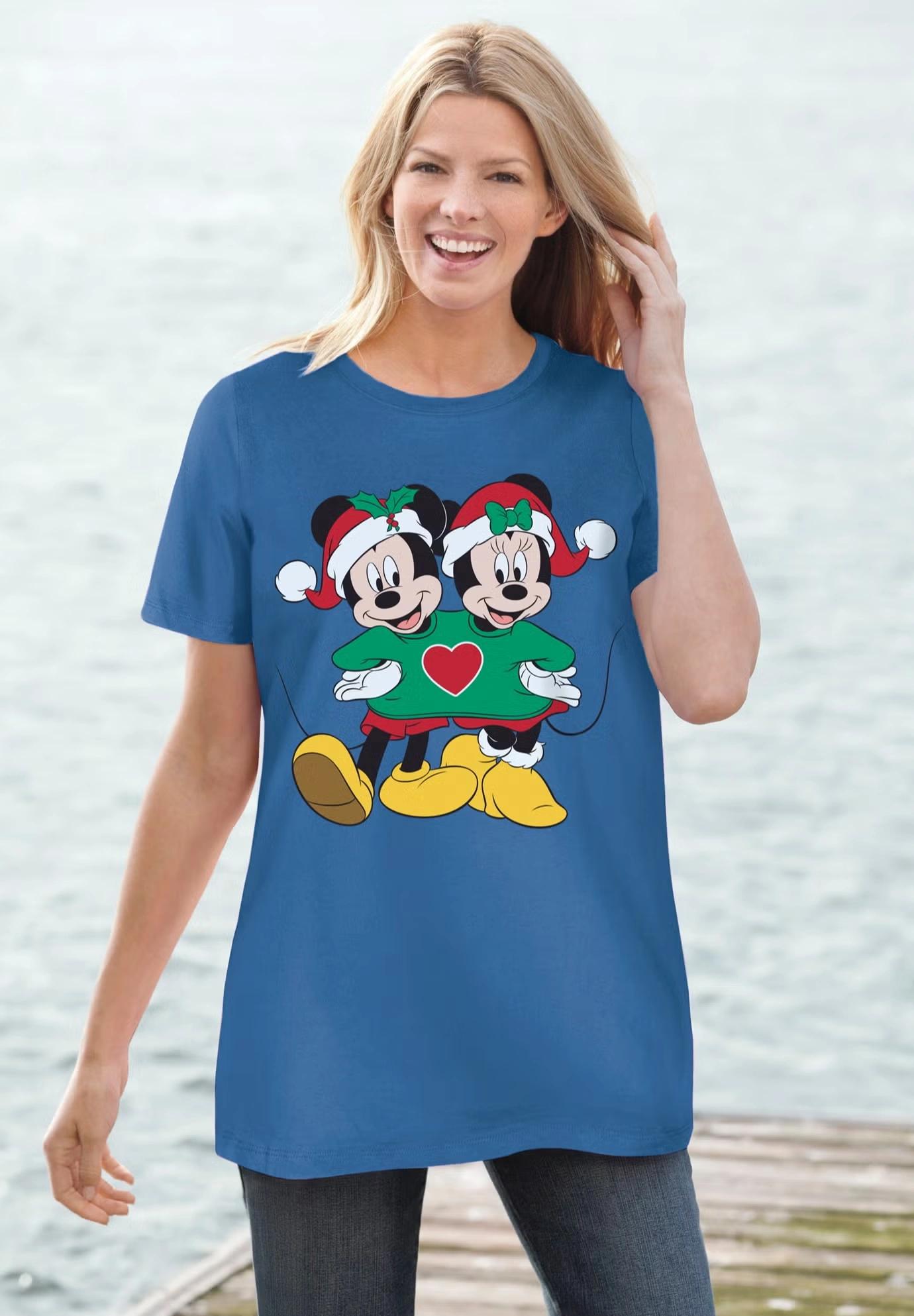 Disney Mickey Minnie Xmas Tee