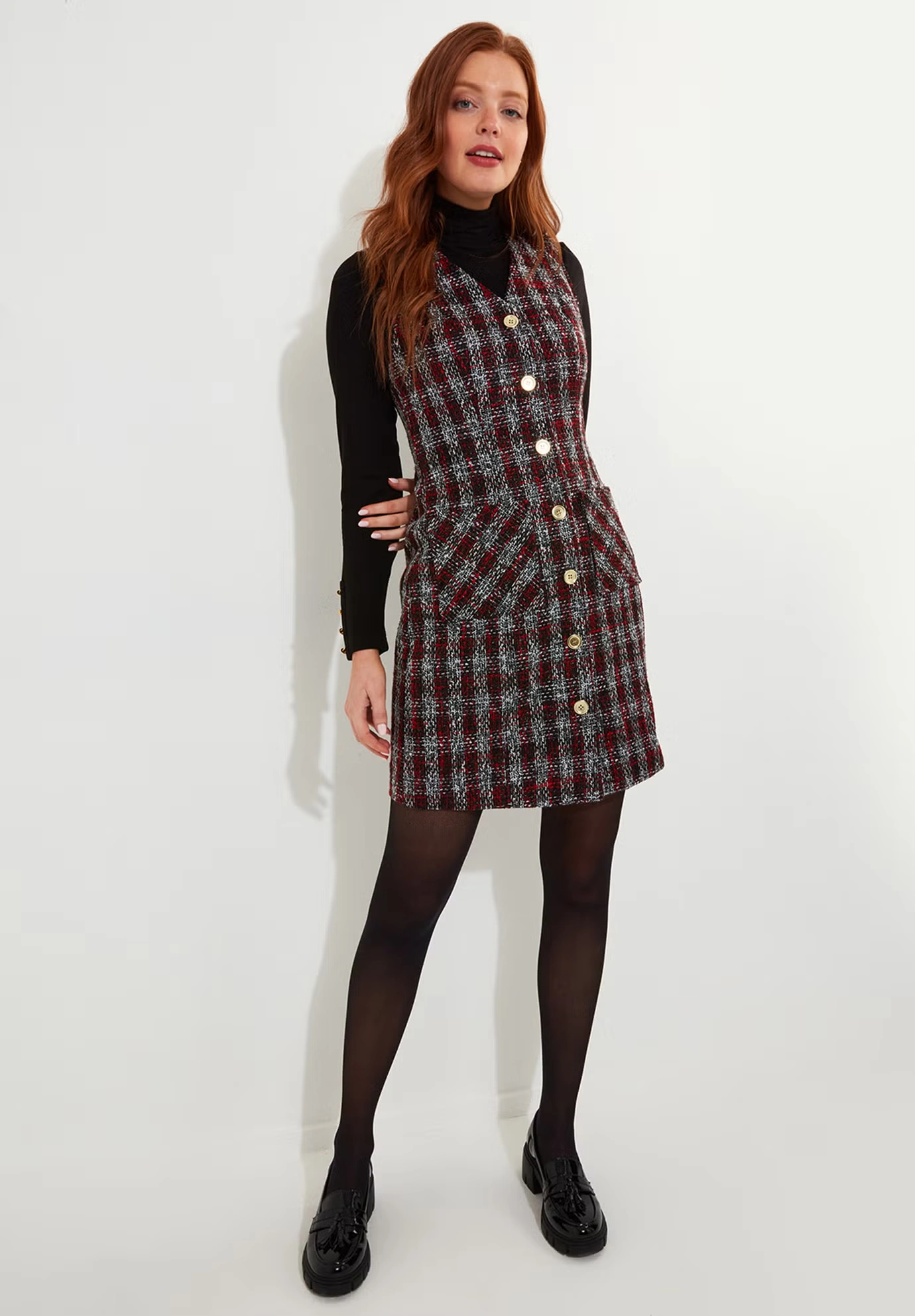Sleeveless Tweed Dress 4 Sleeveless Tweed Dress