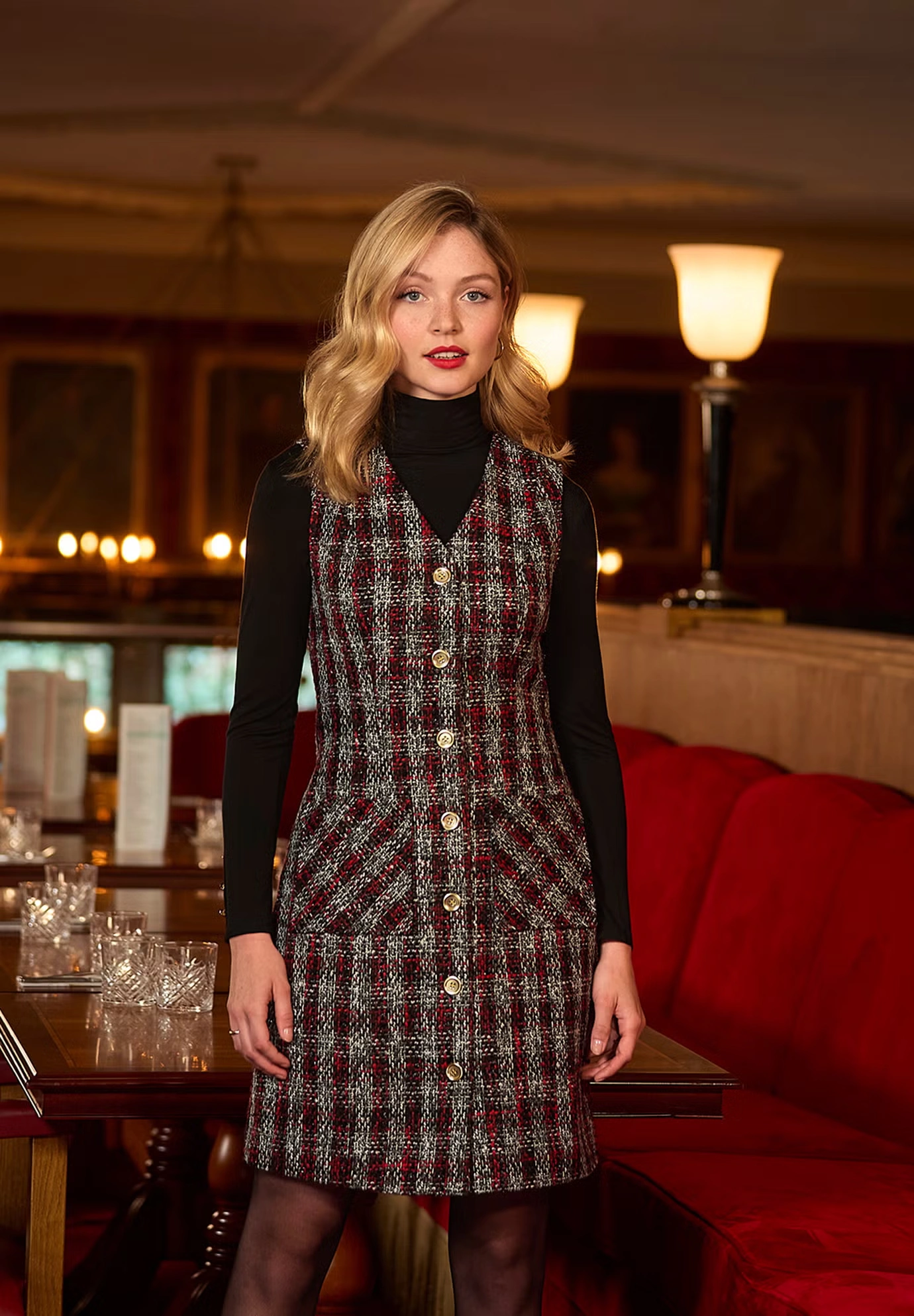 Sleeveless Tweed Dress 7 Sleeveless Tweed Dress