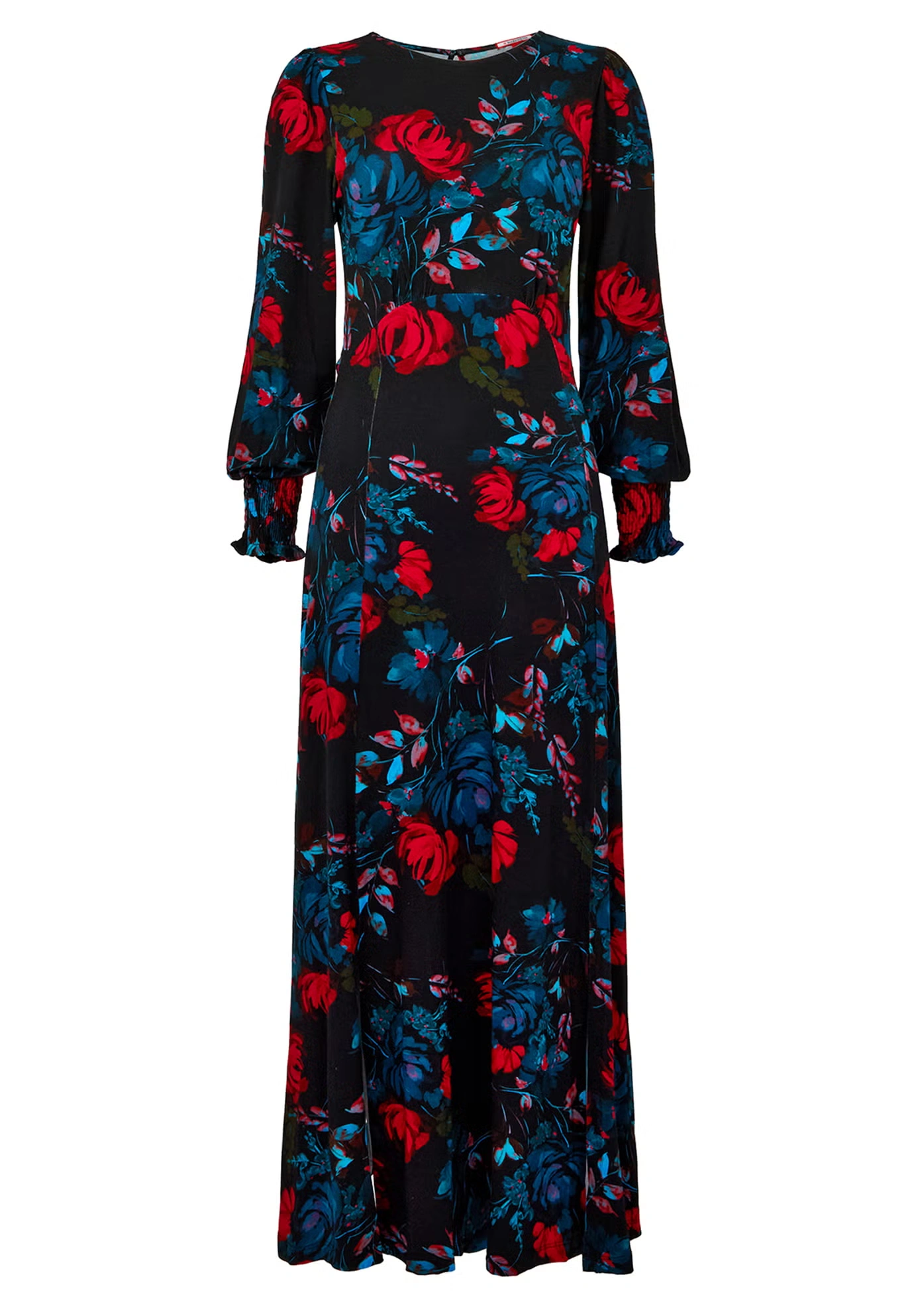 Stretch Knit Jersey Maxi Dress