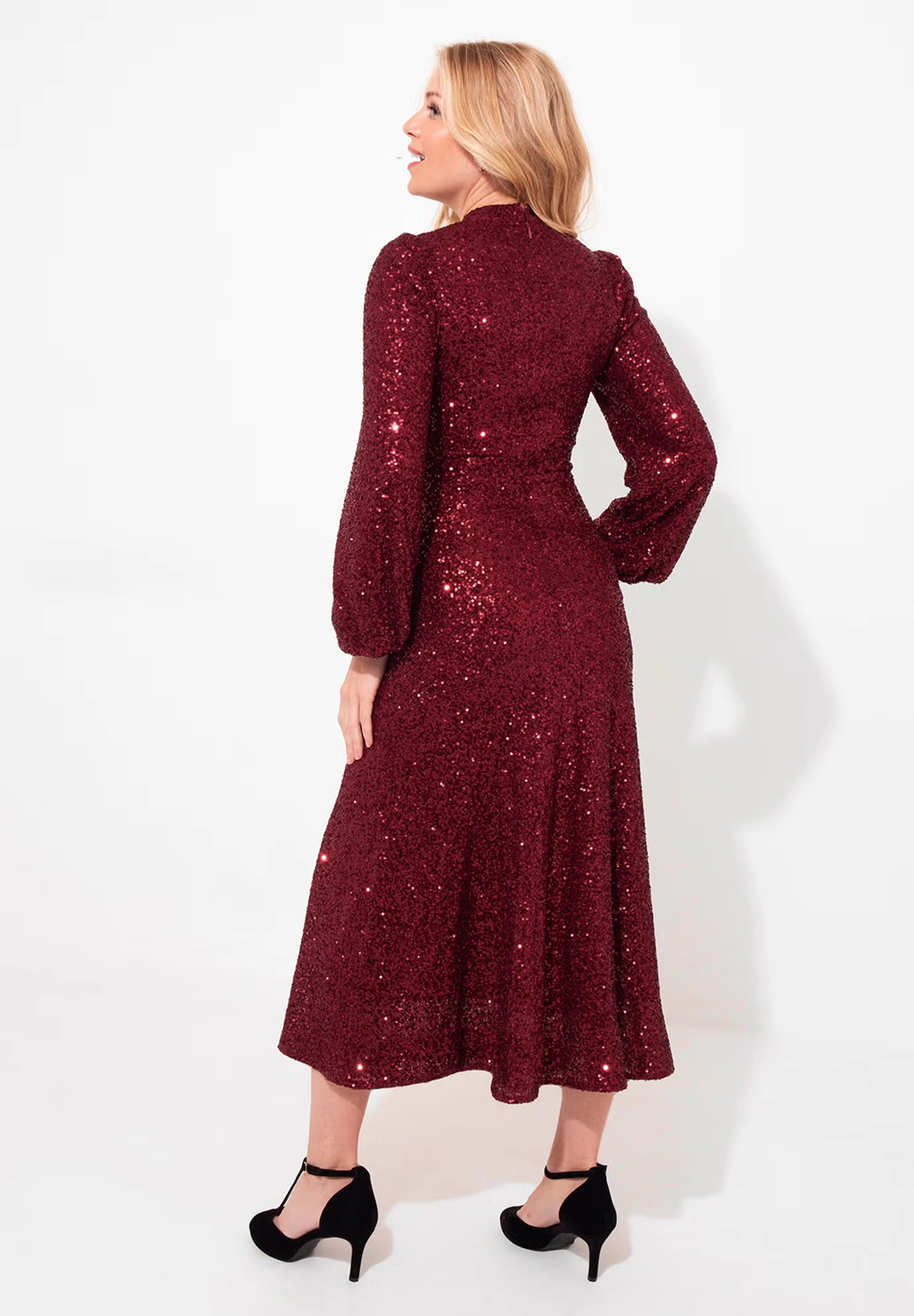 A-Line Sequin Midi Dress 6 A-Line Sequin Midi Dress