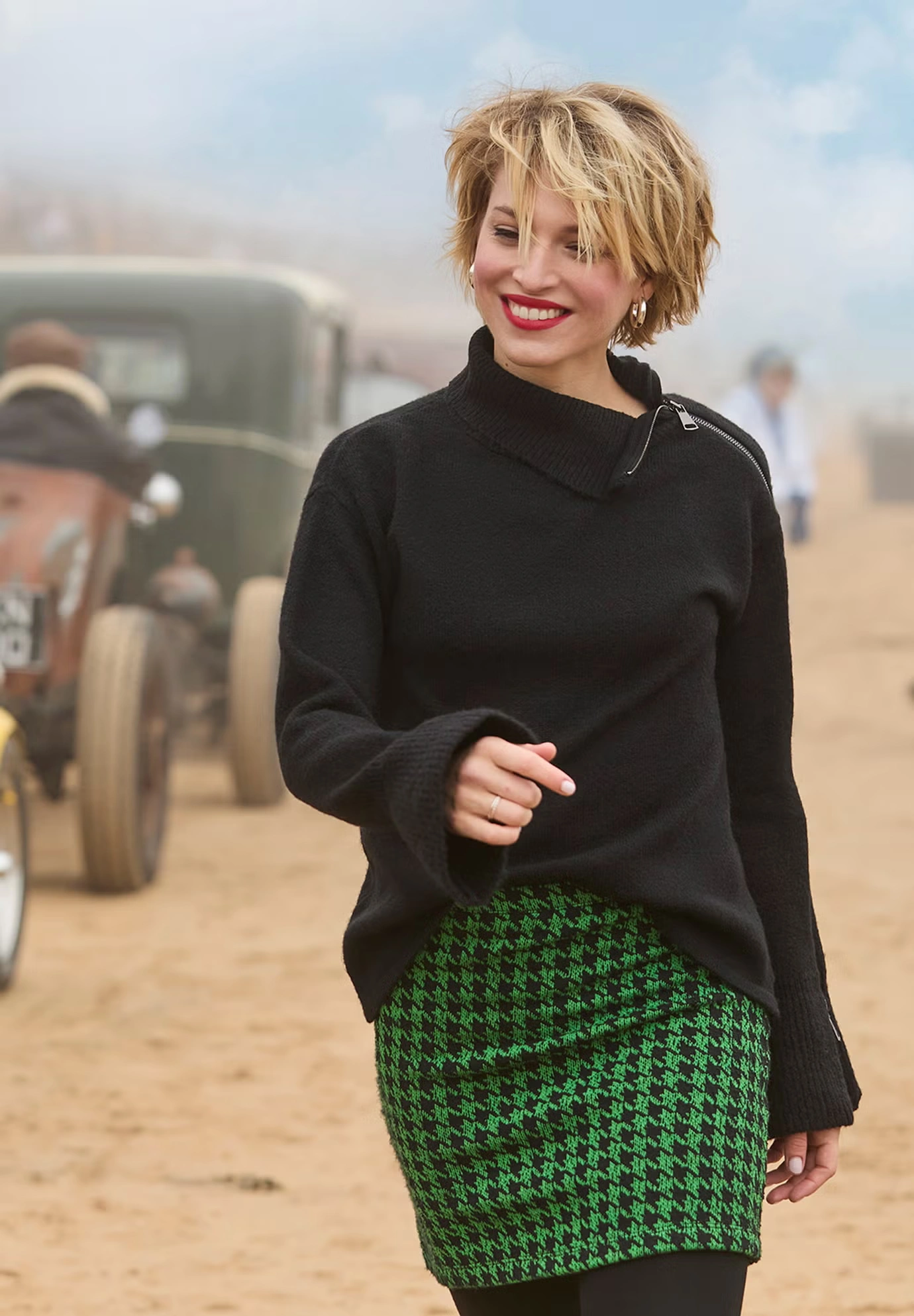 Asymmetrical Zip Neck Pullover Sweater 3 Asymmetrical Zip Neck Pullover Sweater