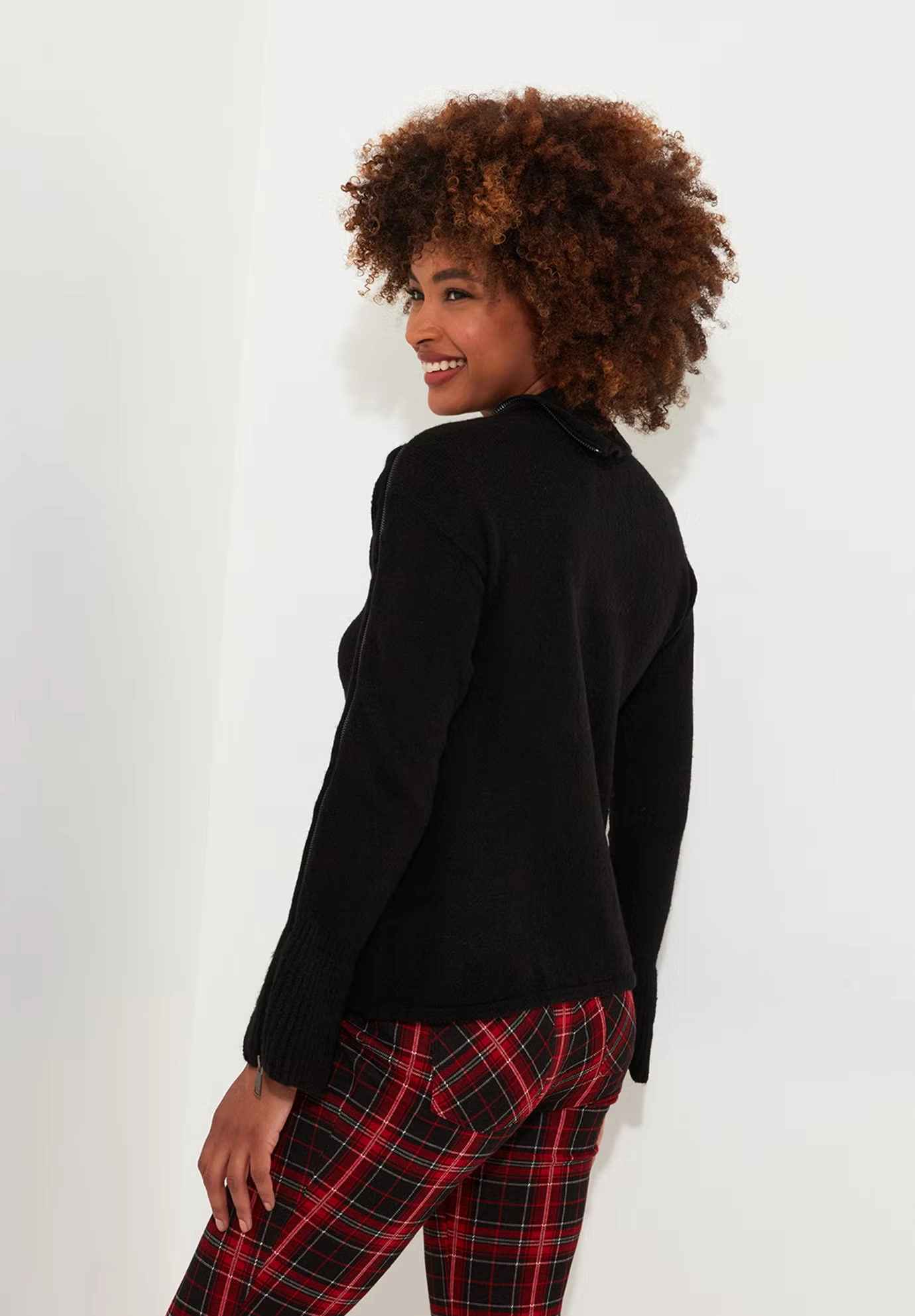 Asymmetrical Zip Neck Pullover Sweater 5 Asymmetrical Zip Neck Pullover Sweater