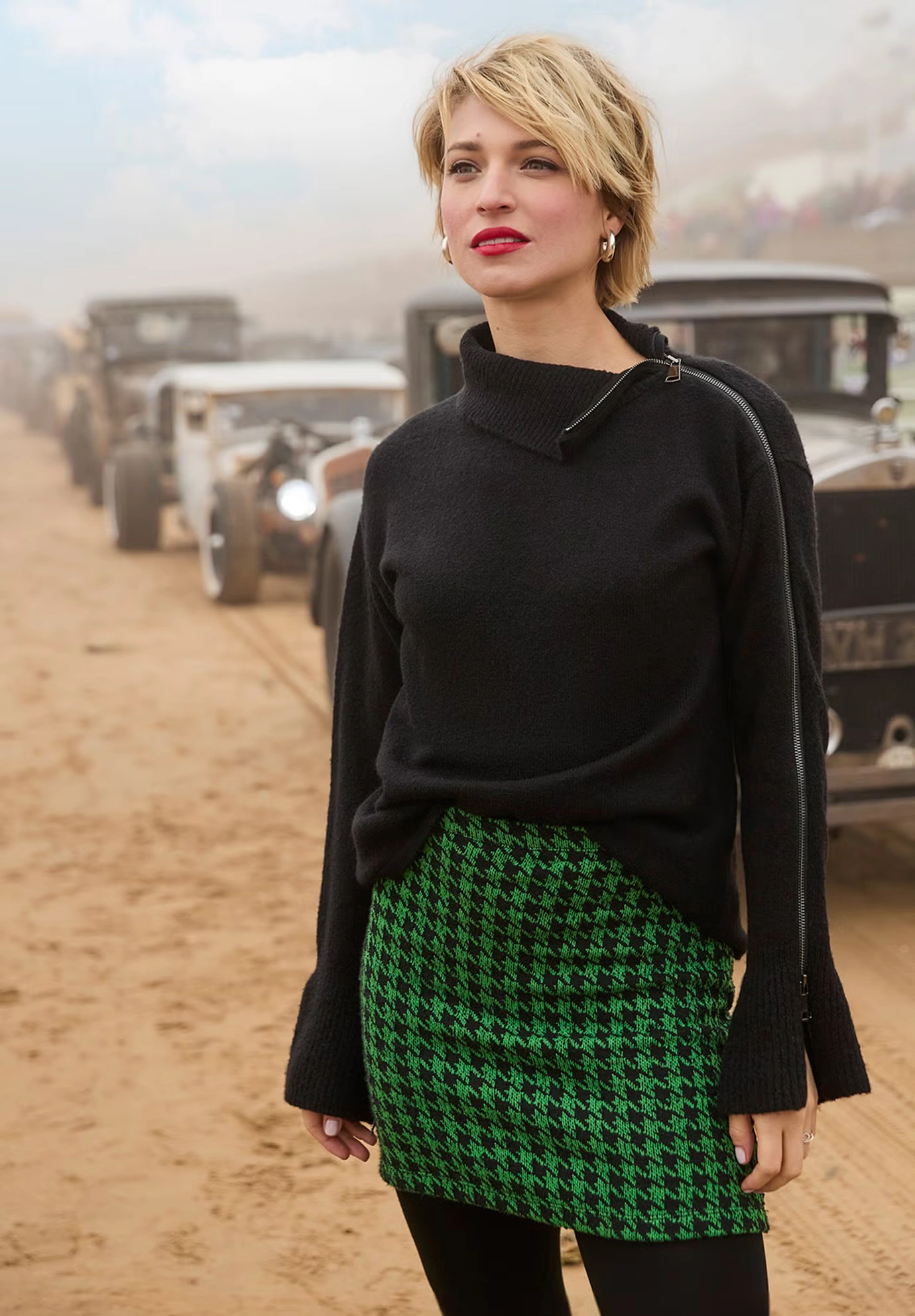 Asymmetrical Zip Neck Pullover Sweater 7 Asymmetrical Zip Neck Pullover Sweater