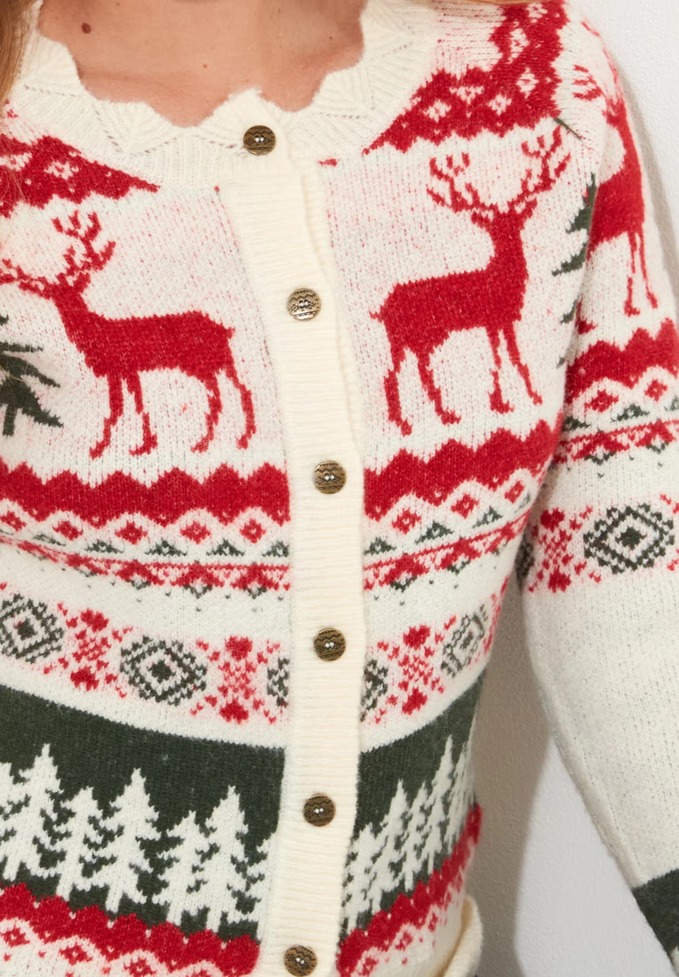 Novelty Reindeer Cardigan Sweater 5 Novelty Reindeer Cardigan Sweater