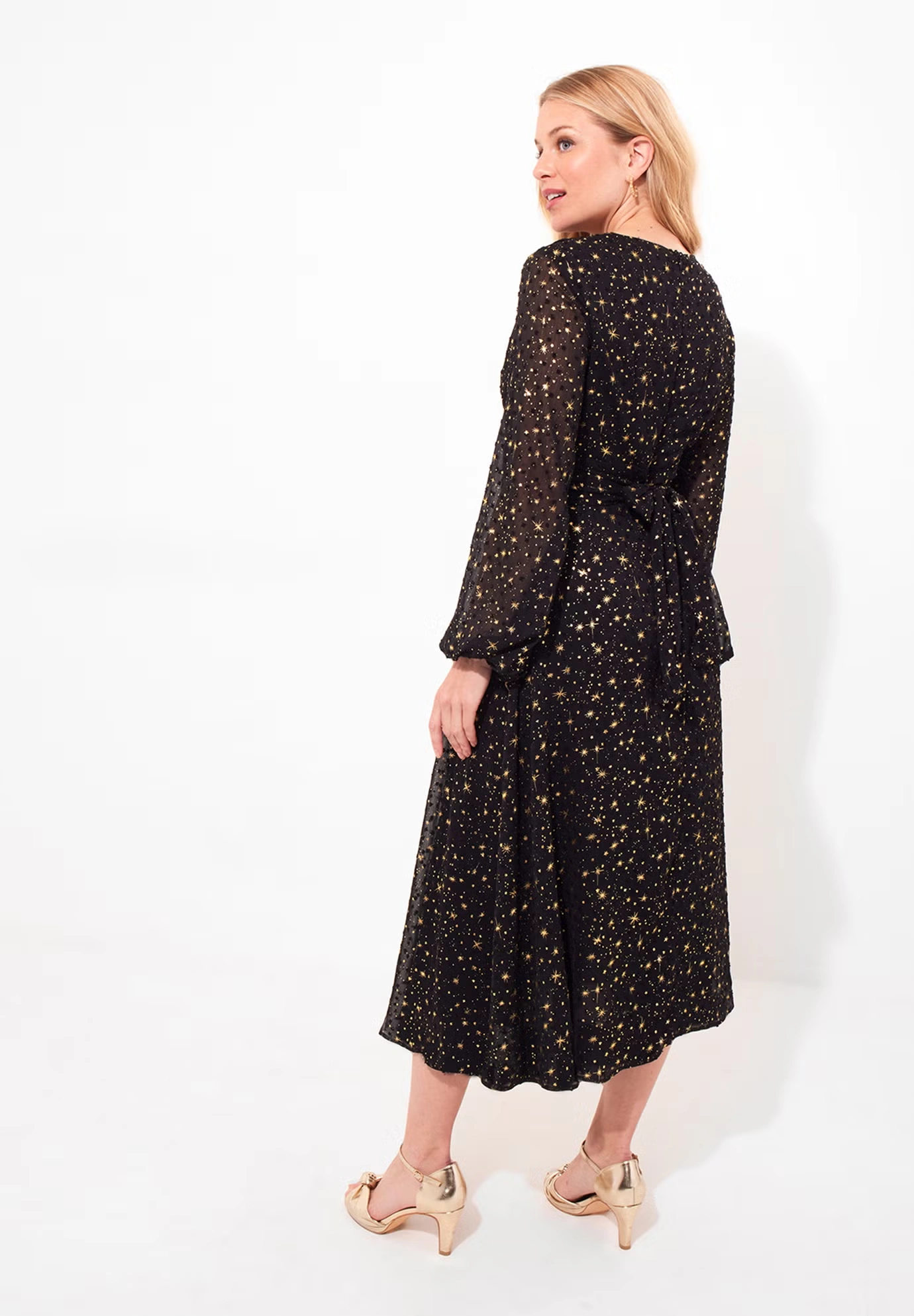 Starry Georgette Midi Dress 5 Starry Georgette Midi Dress