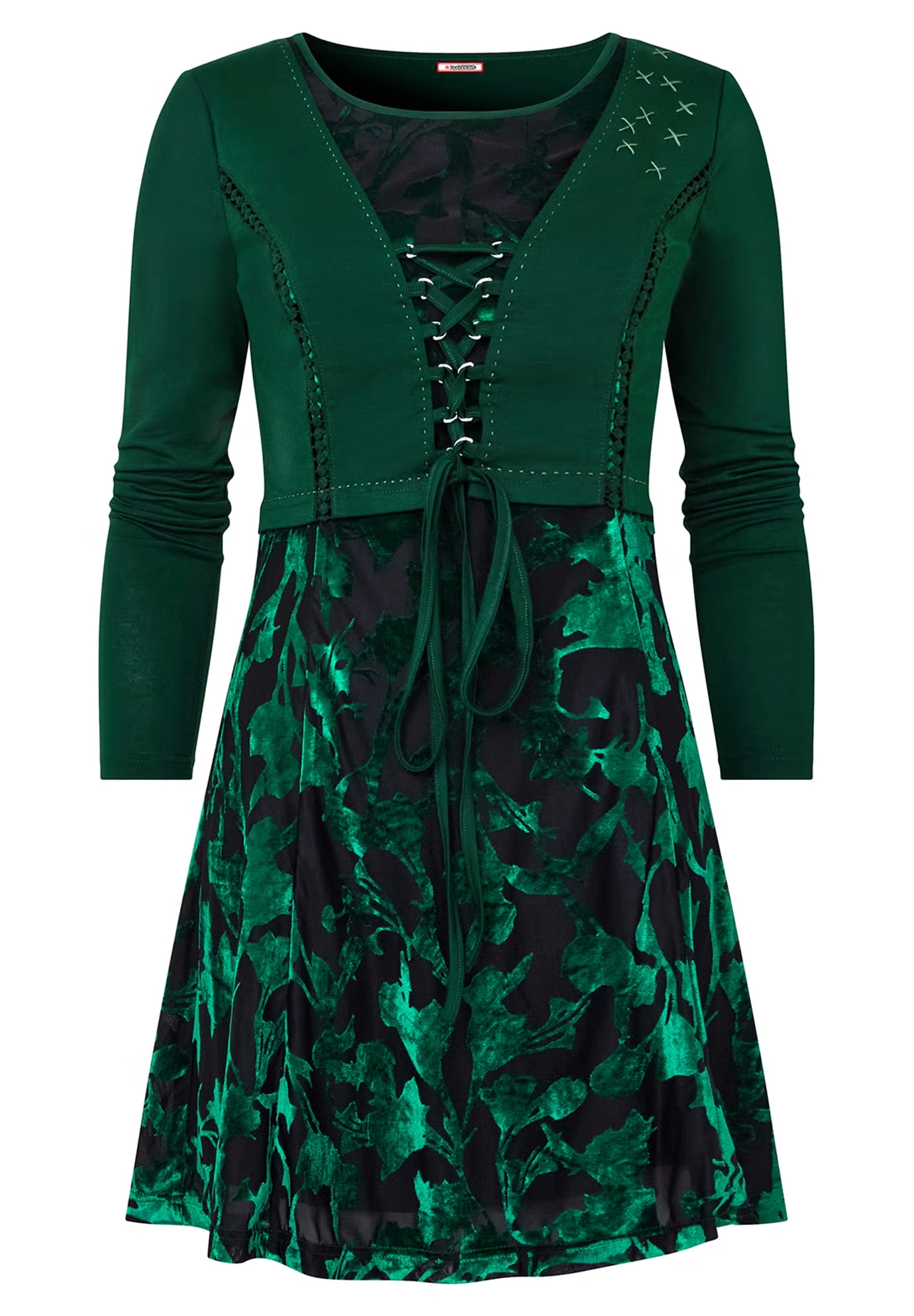 Burnout Velvet Shrug Tunic