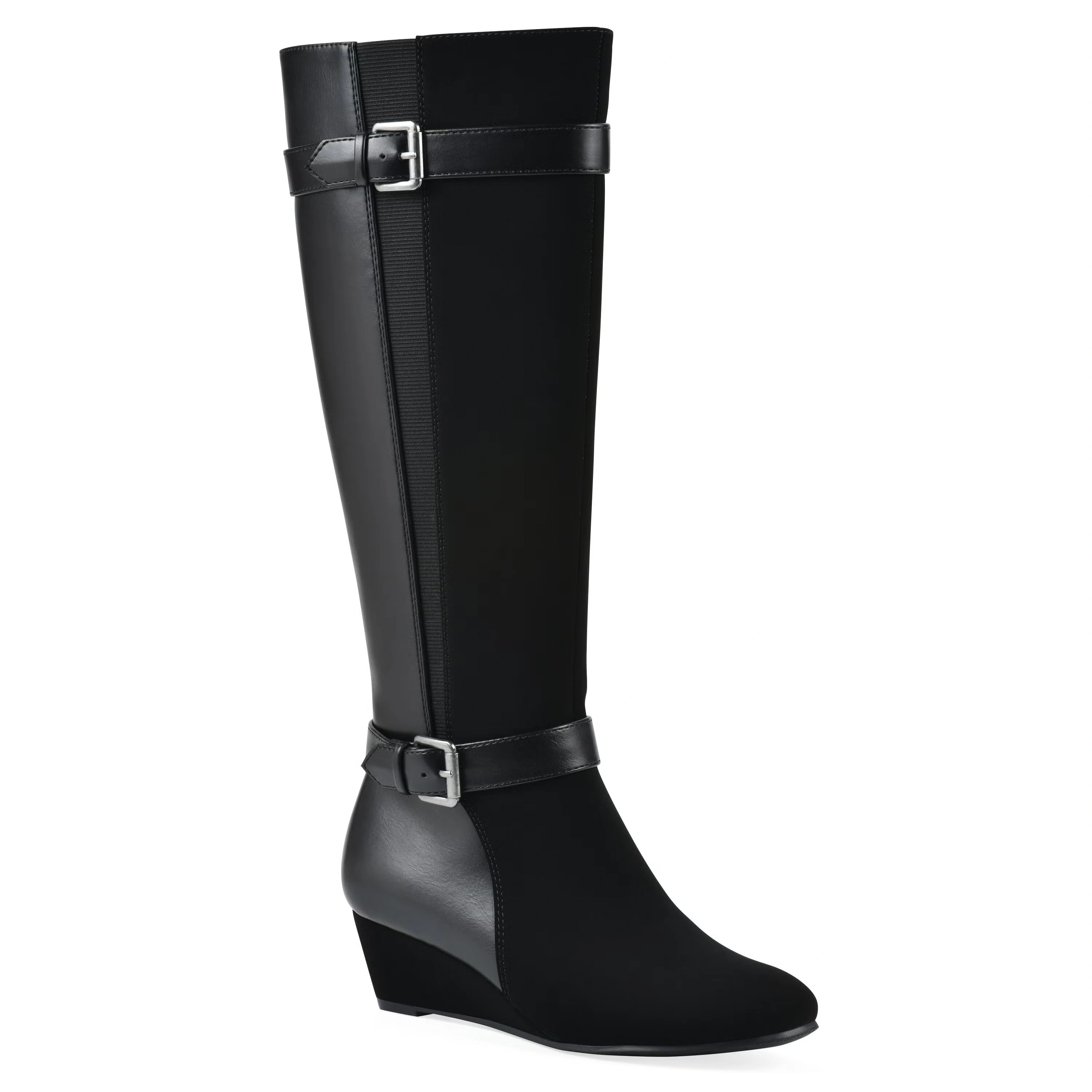 Cheers Tall Shaft Wide Calf Wedge Boot