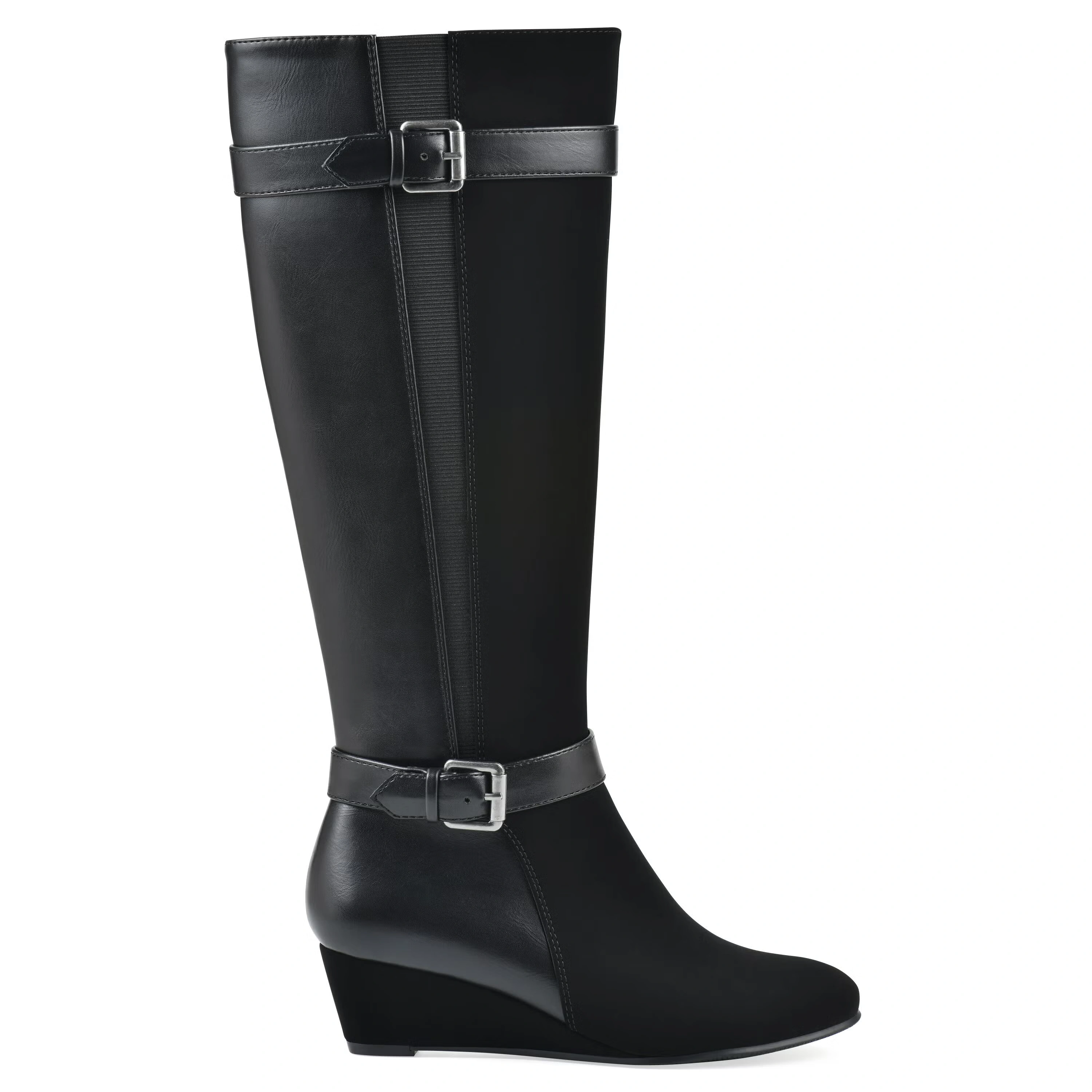 Cheers Tall Shaft Wide Calf Wedge Boot 3 Cheers Tall Shaft Wide Calf Wedge Boot