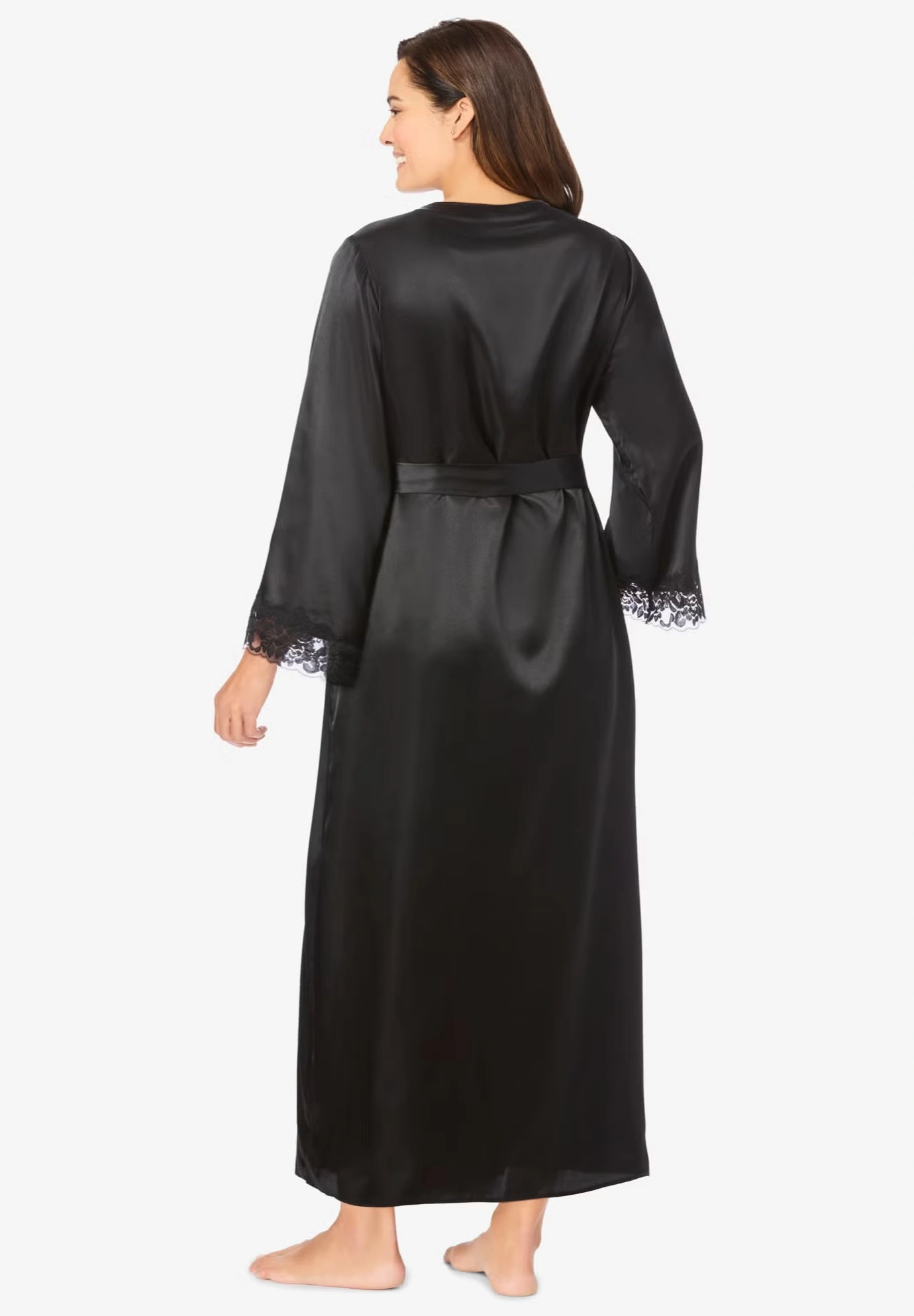 The Luxe Satin Long Peignoir Set