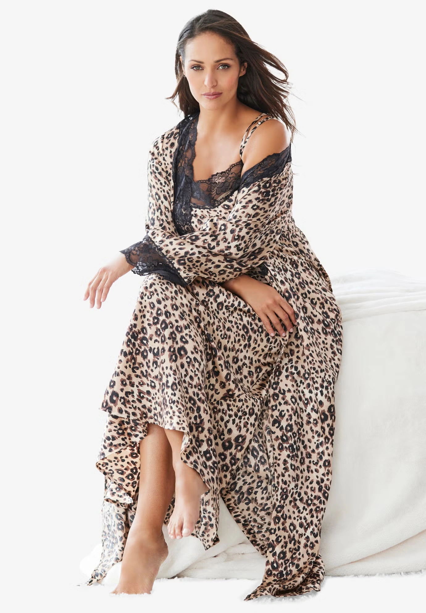 The Luxe Satin Long Peignoir Set 7 The Luxe Satin Long Peignoir Set