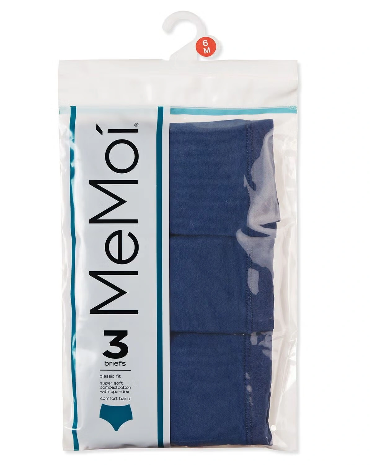 Ladies Combed Cotton Basic Brief Underwear 3-Pack 5 Ladies Combed Cotton Basic Brief Underwear 3-Pack