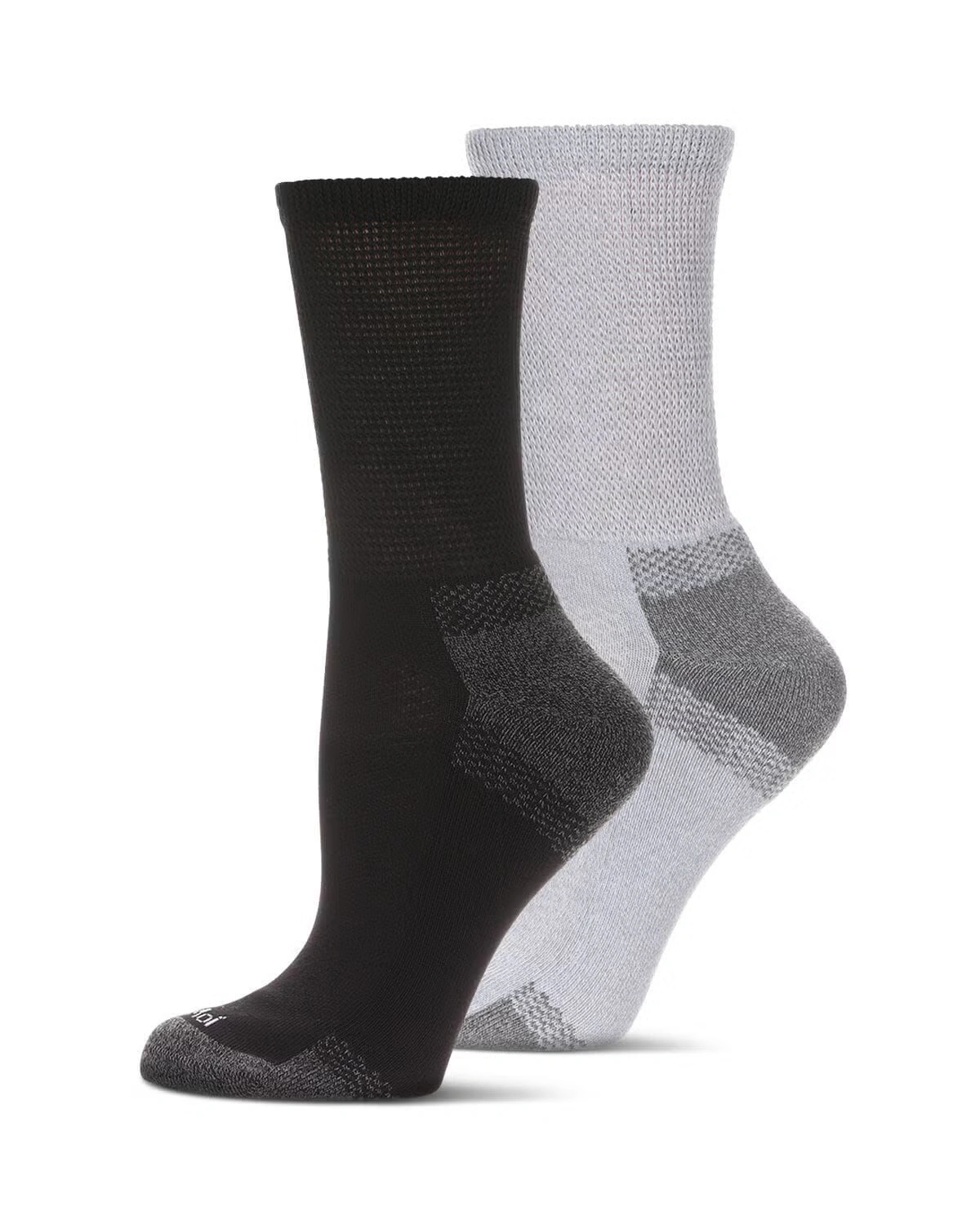 2 Pair Pack Unisex Diabetic Half Cushion Quarter Socks
