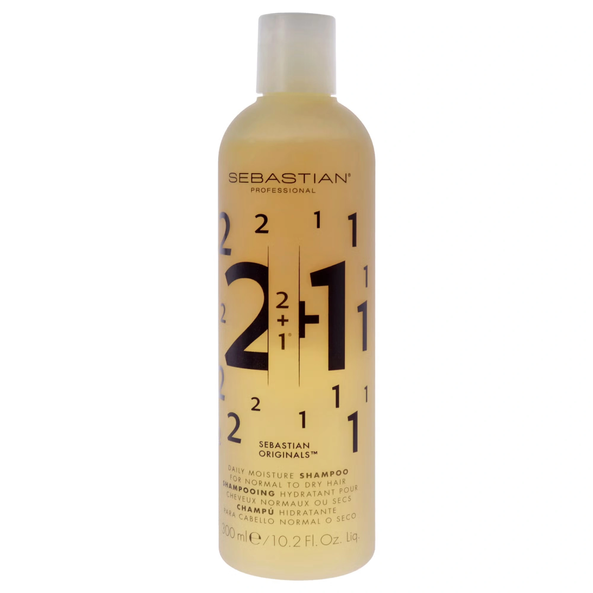2 Plus 1 Daily Moisture Shampoo by Sebastian for Unisex - 10.2 oz Shampoo