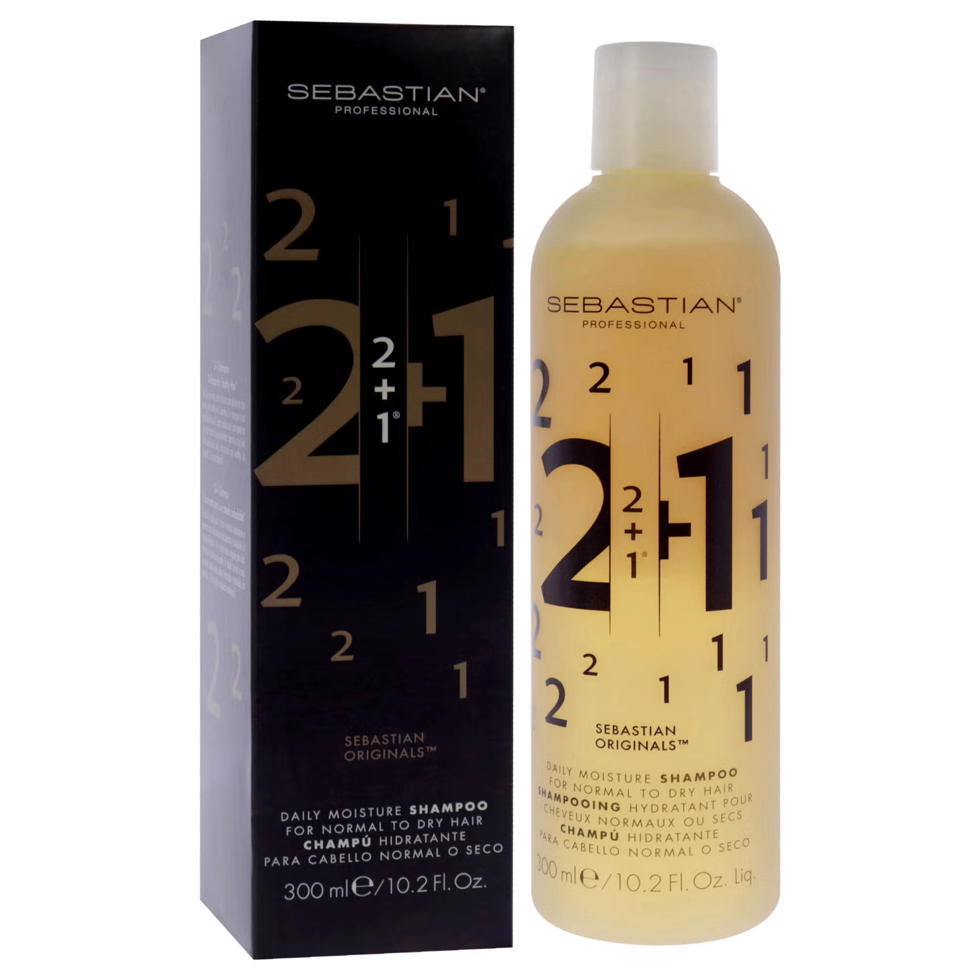 2 Plus 1 Daily Moisture Shampoo by Sebastian for Unisex - 10.2 oz Shampoo 3 2 Plus 1 Daily Moisture Shampoo by Sebastian for Unisex - 10.2 oz Shampoo