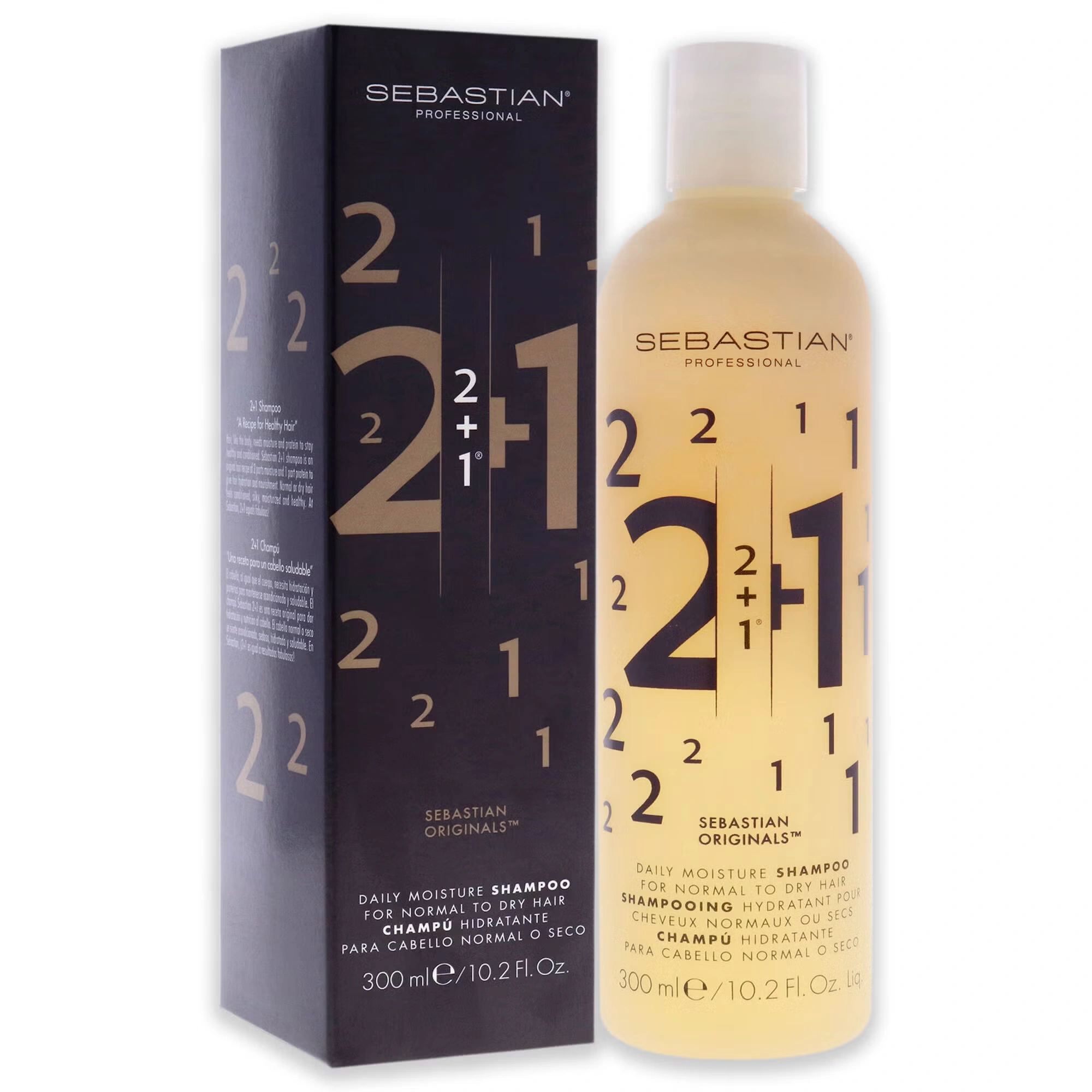 2 Plus 1 Daily Moisture Shampoo by Sebastian for Unisex - 10.2 oz Shampoo 8 2 Plus 1 Daily Moisture Shampoo by Sebastian for Unisex - 10.2 oz Shampoo