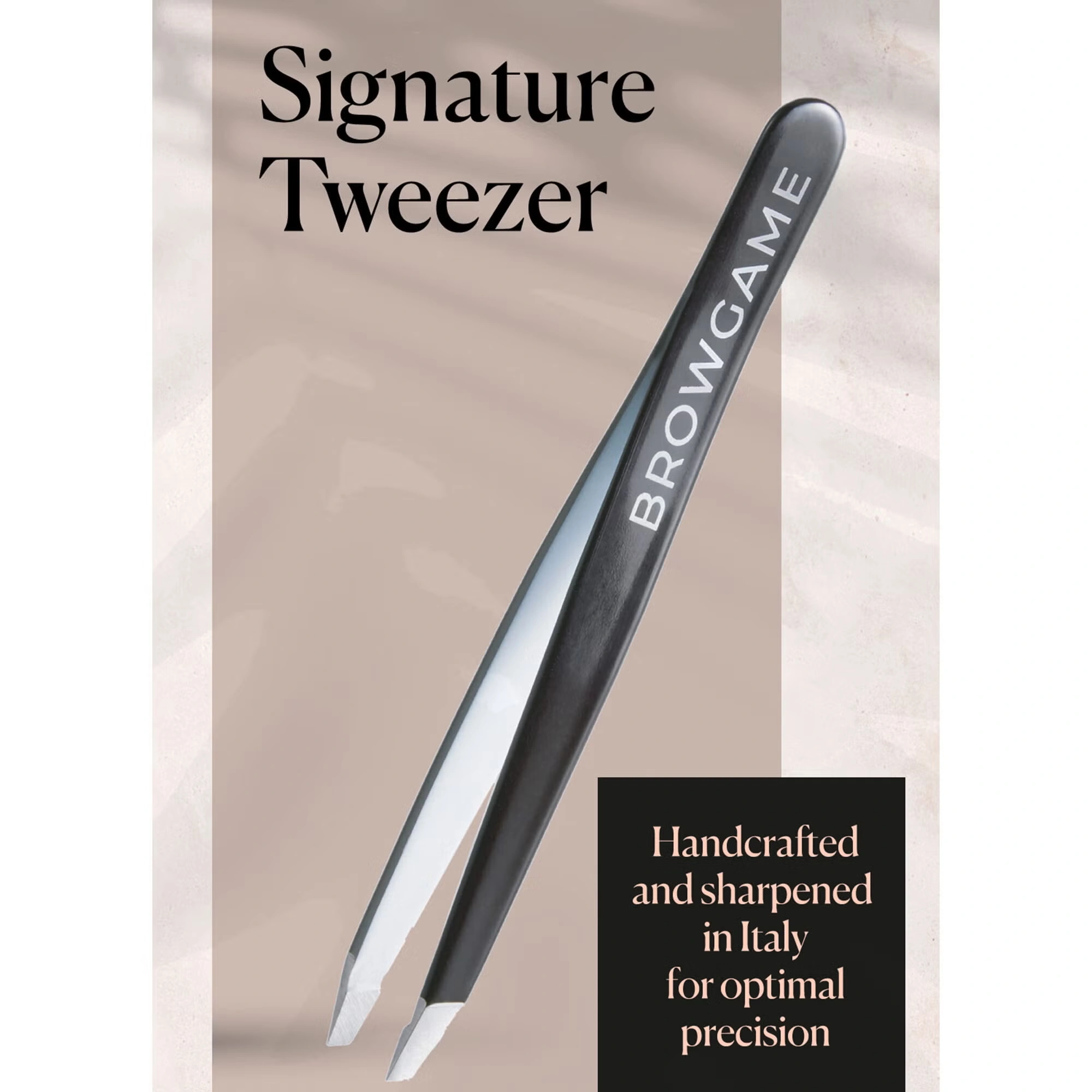 Signature Tweezer Blackout - Slanted by Browgame for Unisex - 1 Pc Tweezer