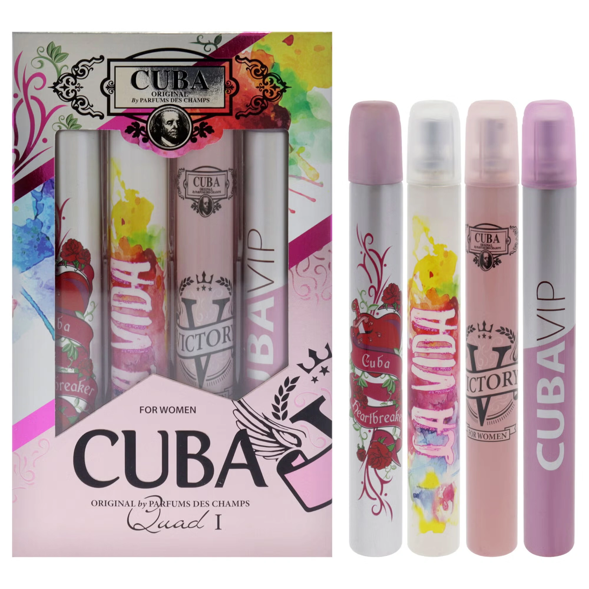 Cuba Quad I by Cuba for Women - 4 Pc Gift Set