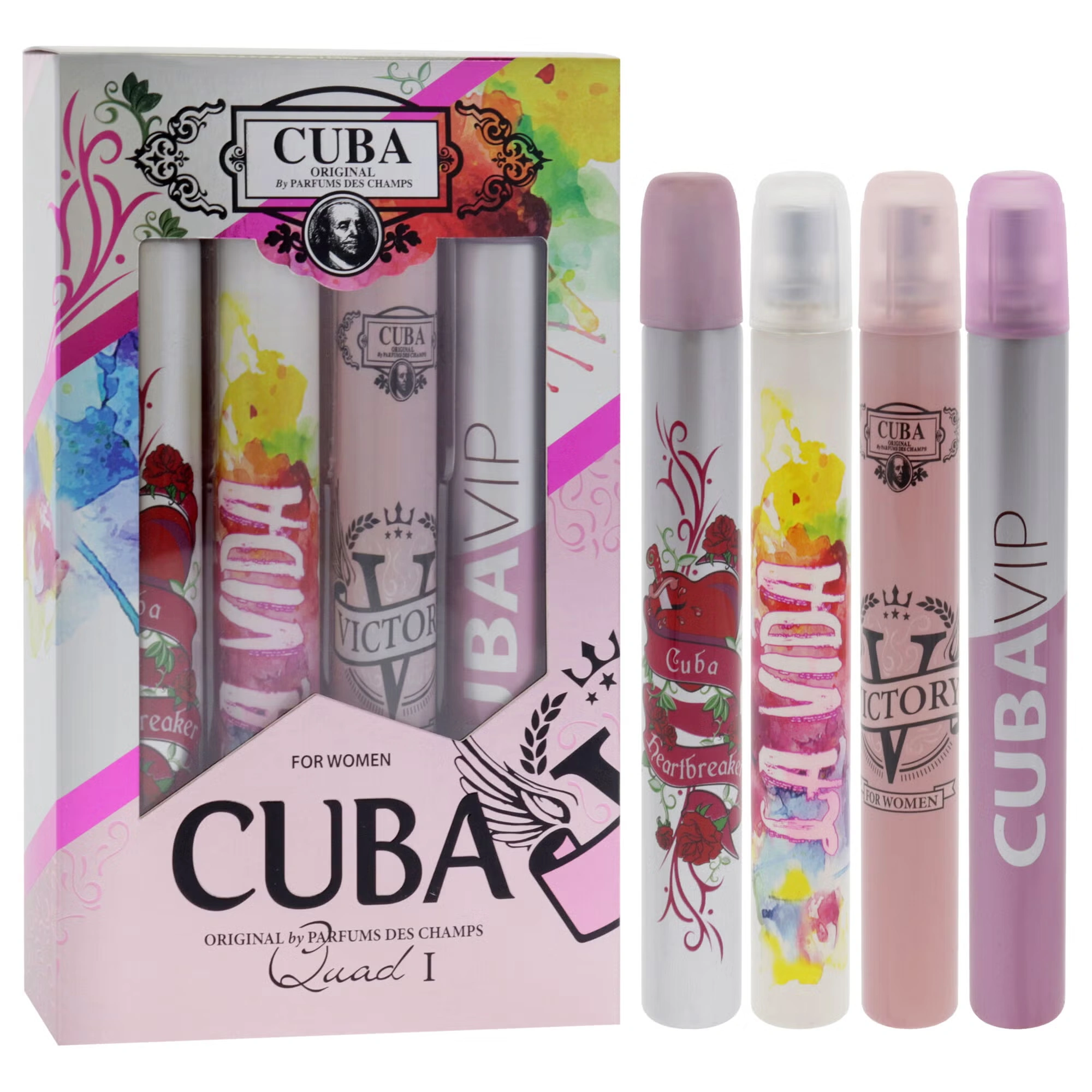 Cuba Quad I by Cuba for Women - 4 Pc Gift Set