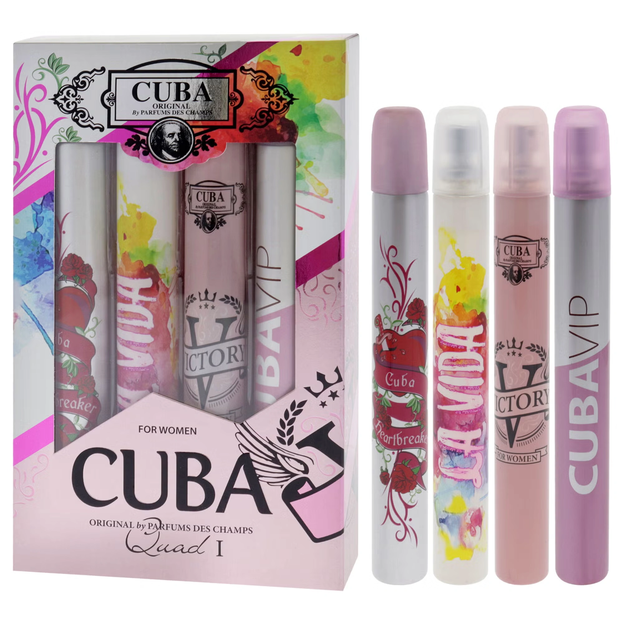Cuba Quad I by Cuba for Women - 4 Pc Gift Set