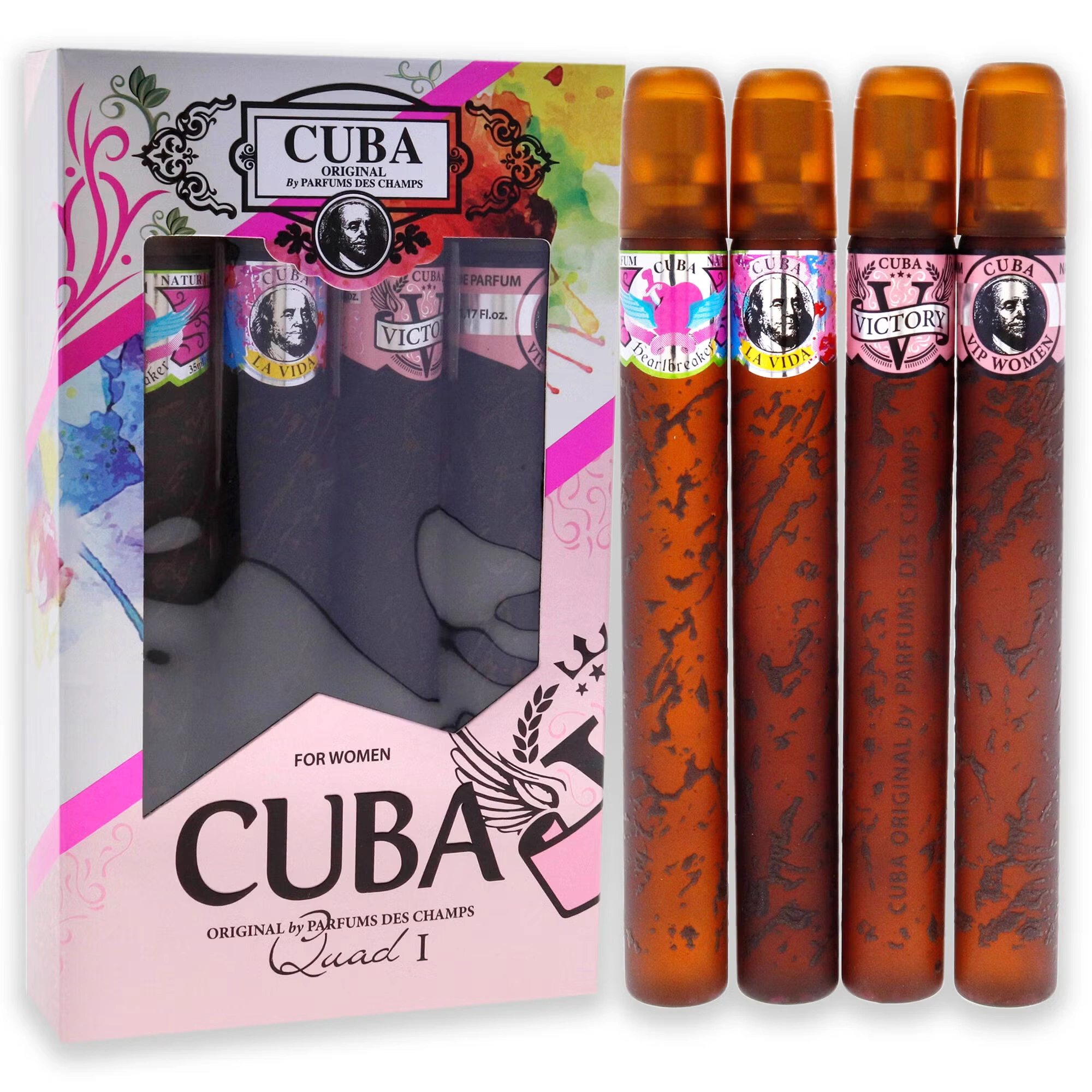 Cuba Quad I by Cuba for Women - 4 Pc Gift Set