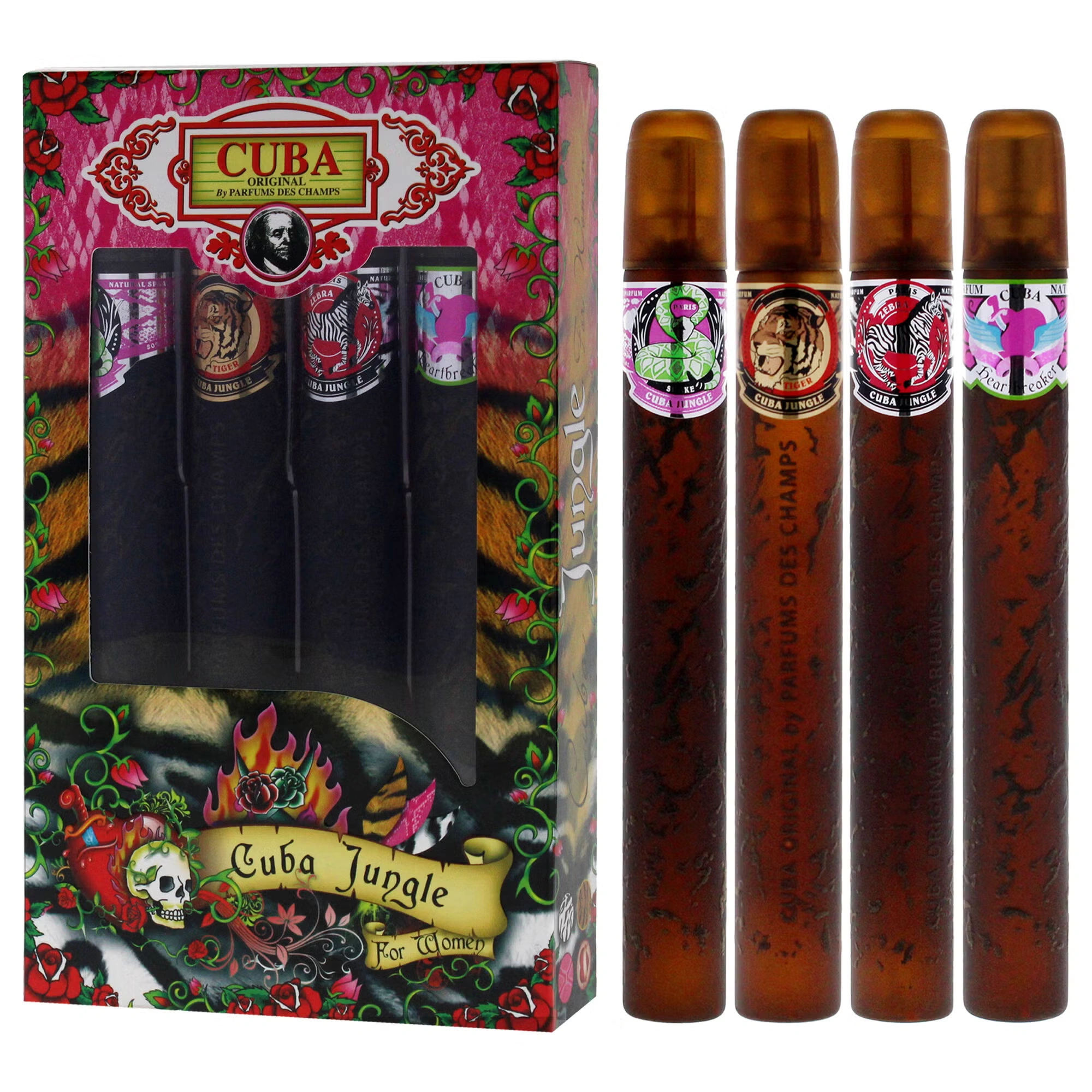 Cuba Jungle by Cuba for Women - 4 Pc Gift Set