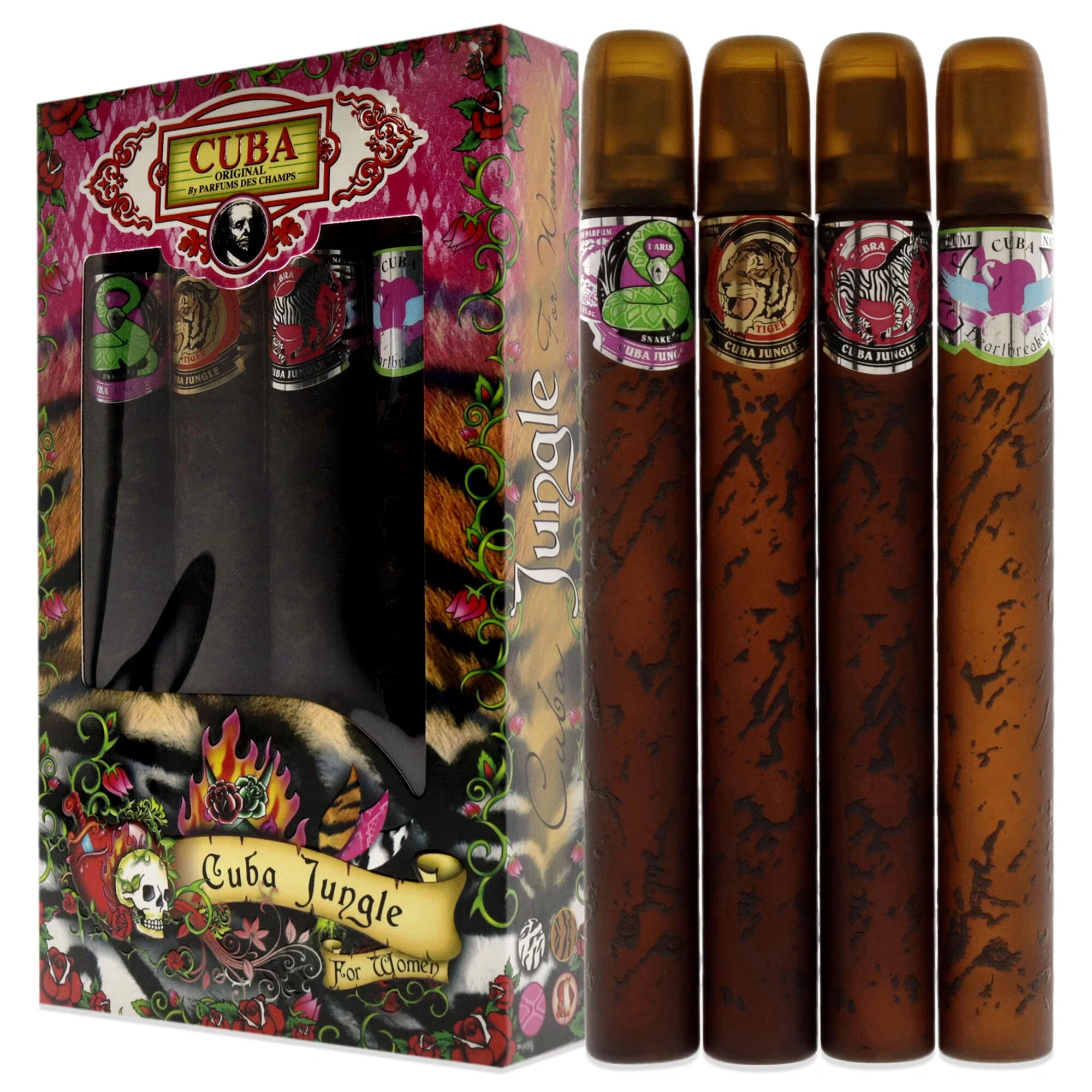Cuba Jungle by Cuba for Women - 4 Pc Gift Set
