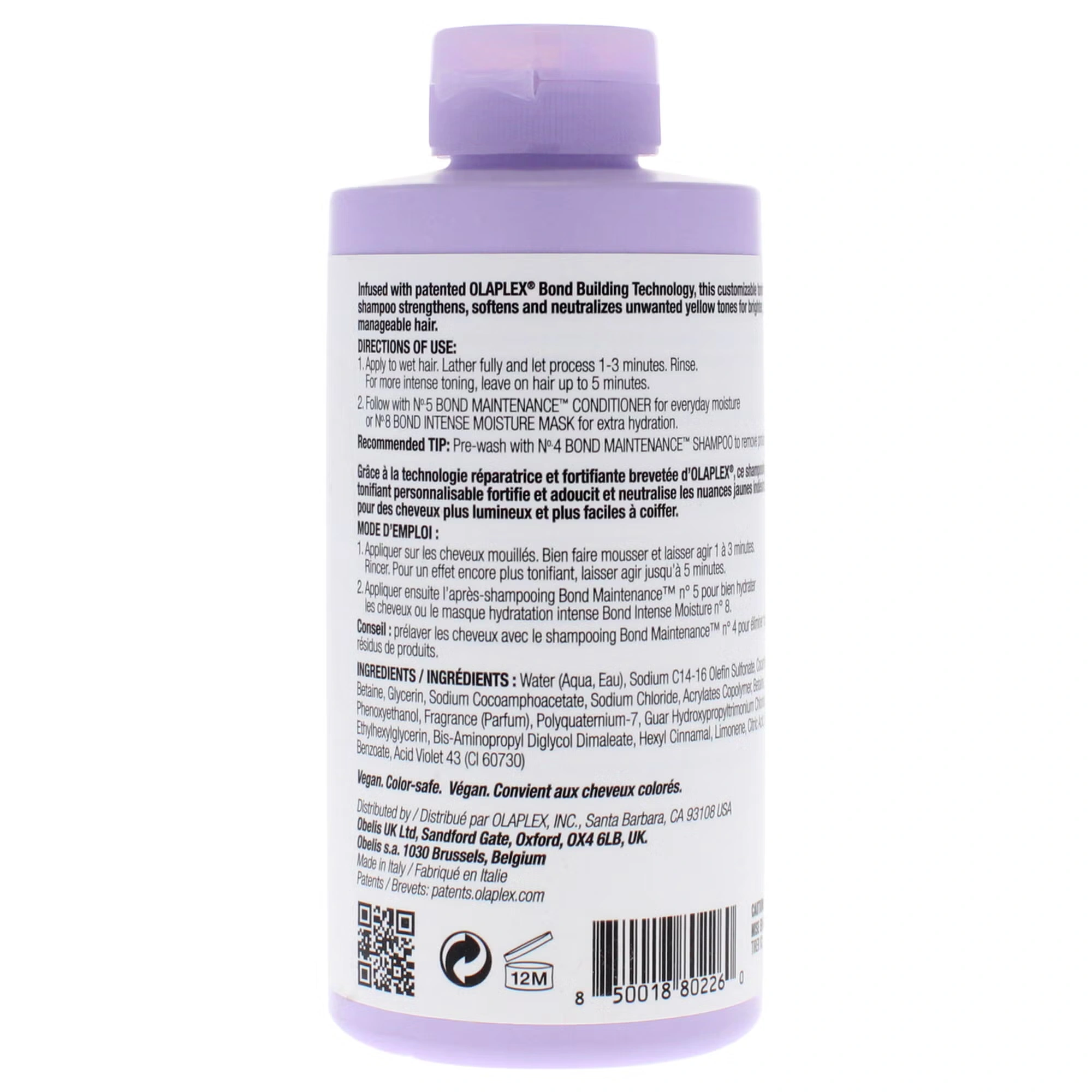 No 4P Blonde Enhacer Toning Shampoo by Olaplex for Unisex - 8.5 oz Shampoo