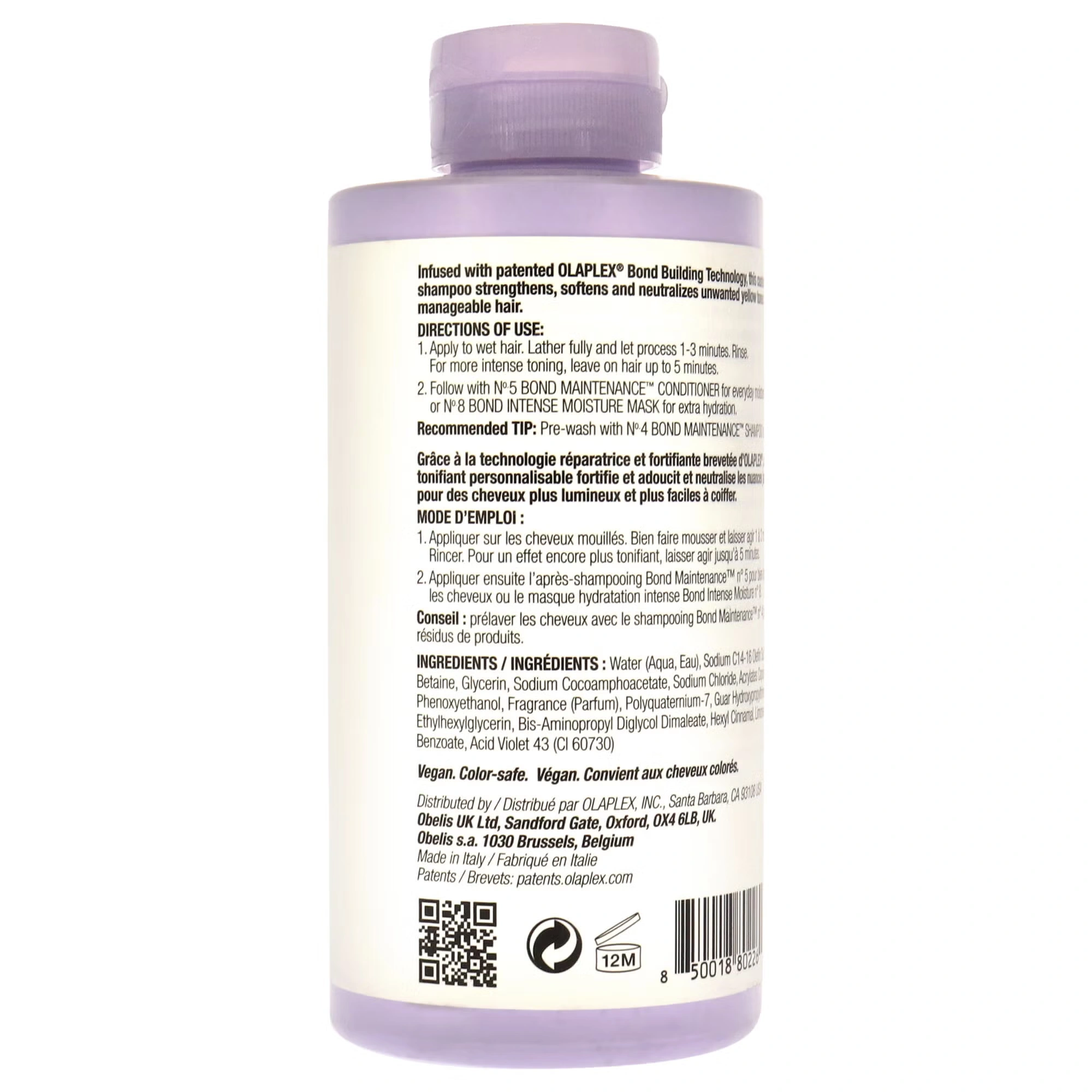 No 4P Blonde Enhacer Toning Shampoo by Olaplex for Unisex - 8.5 oz Shampoo