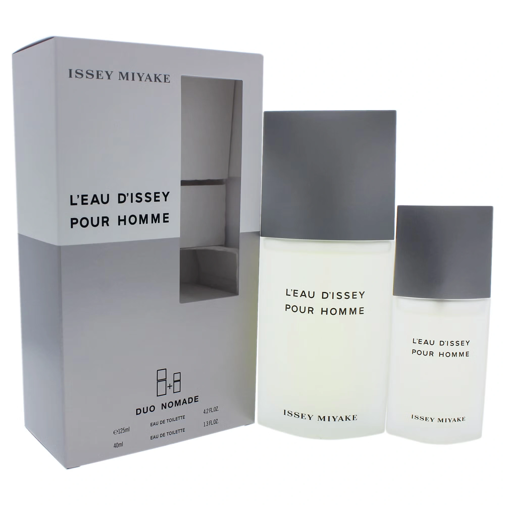 Leau Dissey Pour Homme by Issey Miyake for Men - 2 Pc Gift Set 4.2oz EDT Spray, 1.3oz EDT Spray