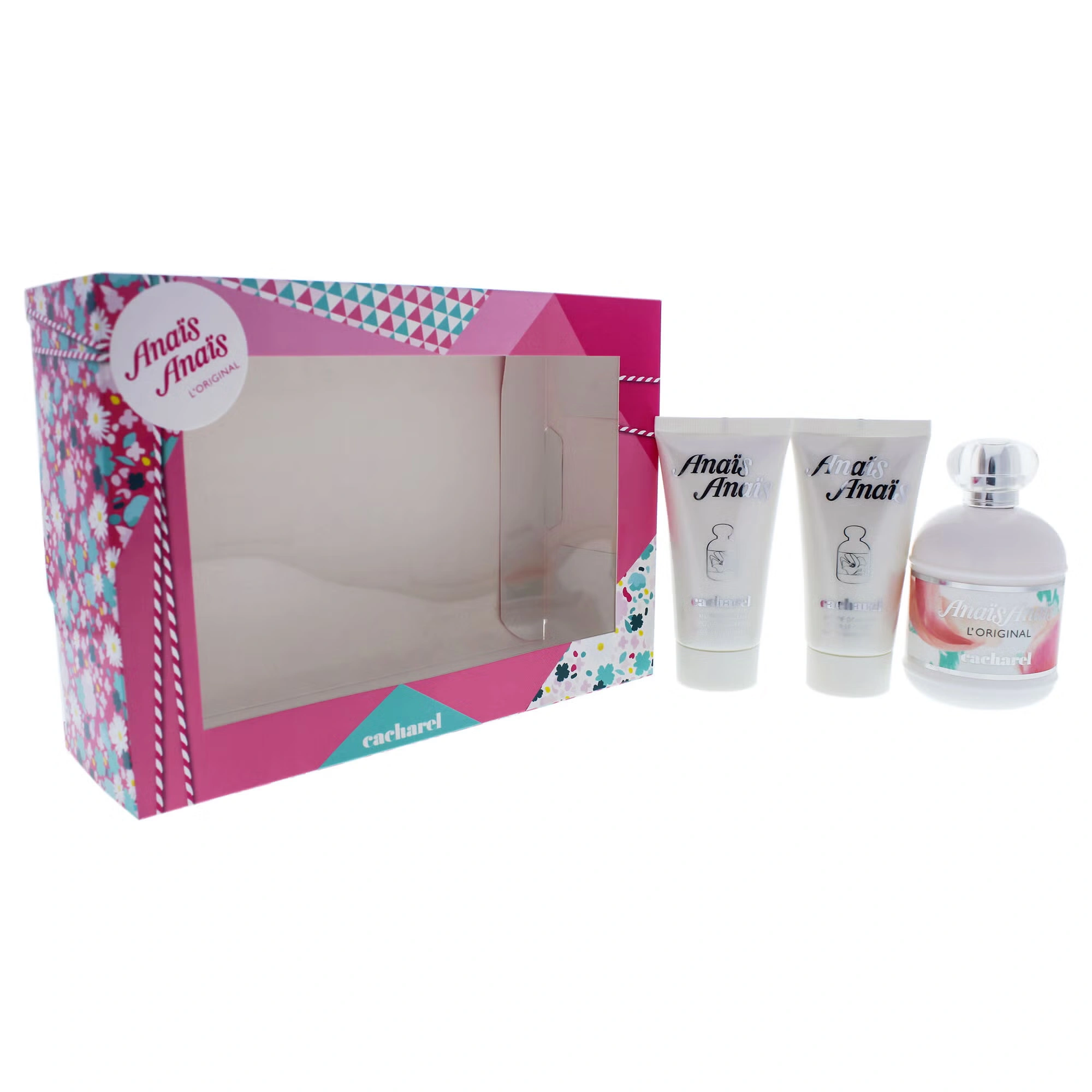 Anais Anais by Cacharel for Women - 3 Pc Gift Set 3.4oz EDT Spray, 2 x 1.7oz Perfumed Body Lotion