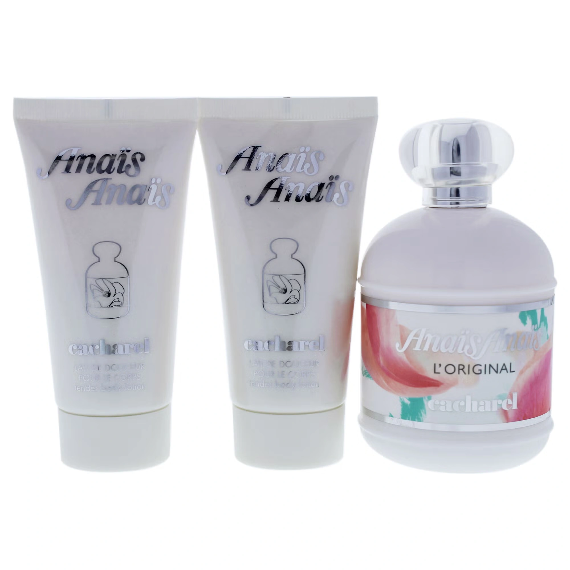 Anais Anais by Cacharel for Women - 3 Pc Gift Set 3.4oz EDT Spray, 2 x 1.7oz Perfumed Body Lotion