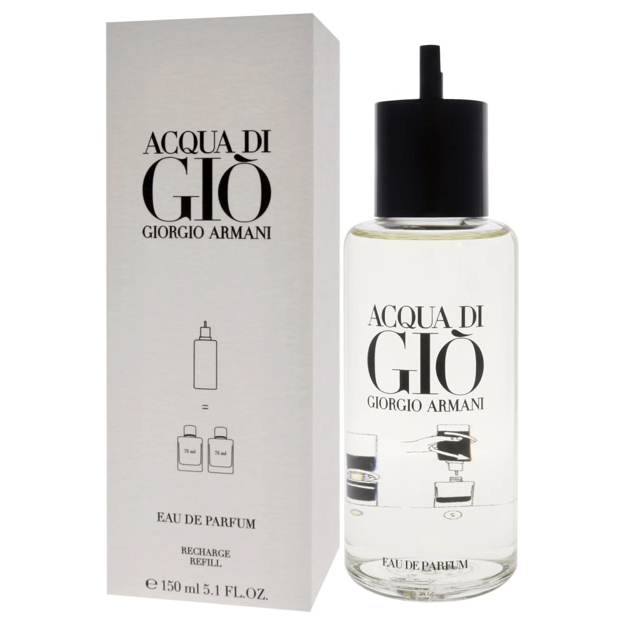 Acqua Di Gio by Giorgio Armani for Men - 5.1 oz EDP Spray (Refill)