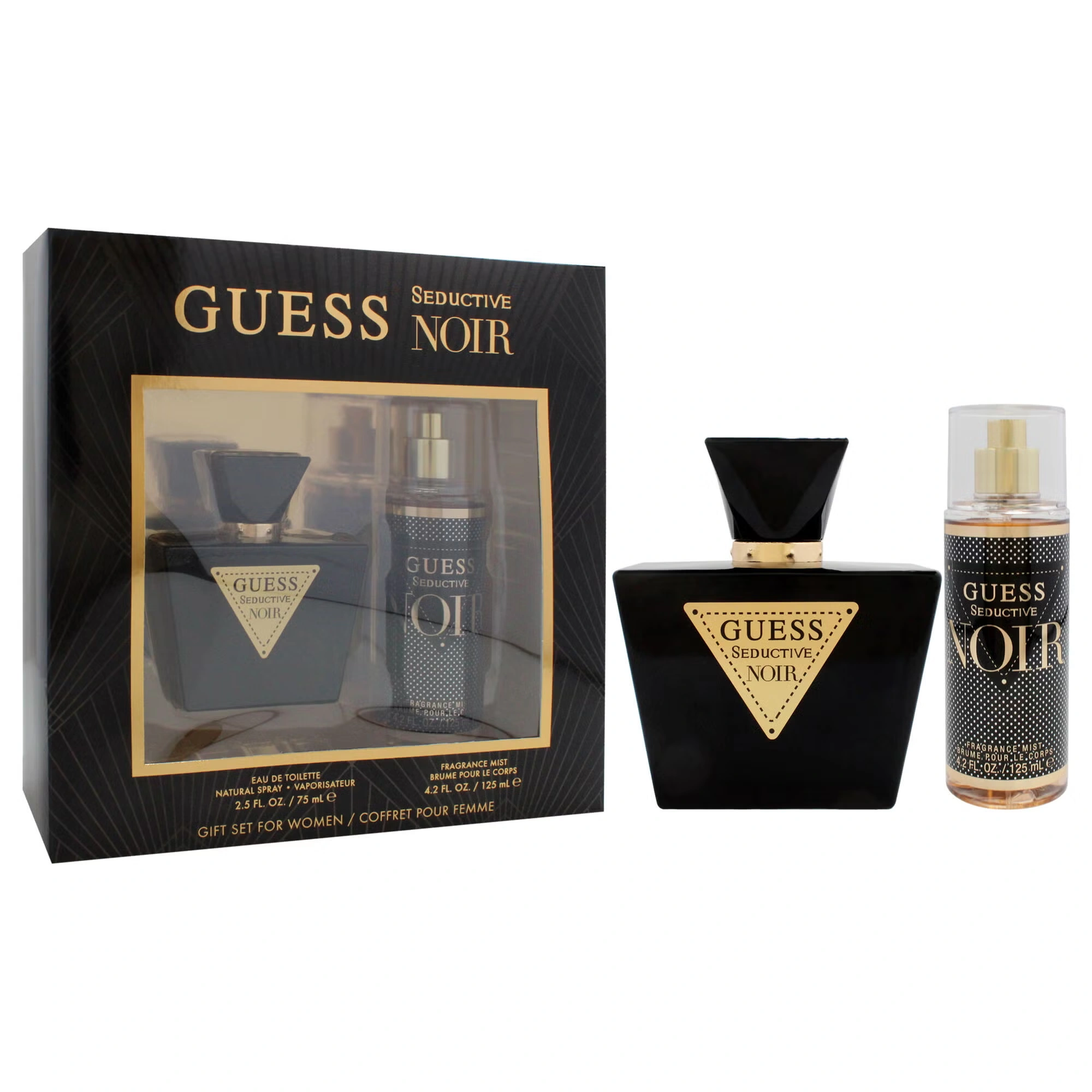 Guess Seductive Noir by Guess for Women - 2 Pc Gift Set 2.5oz EDT Spray, 4.2oz Fragrance Mist