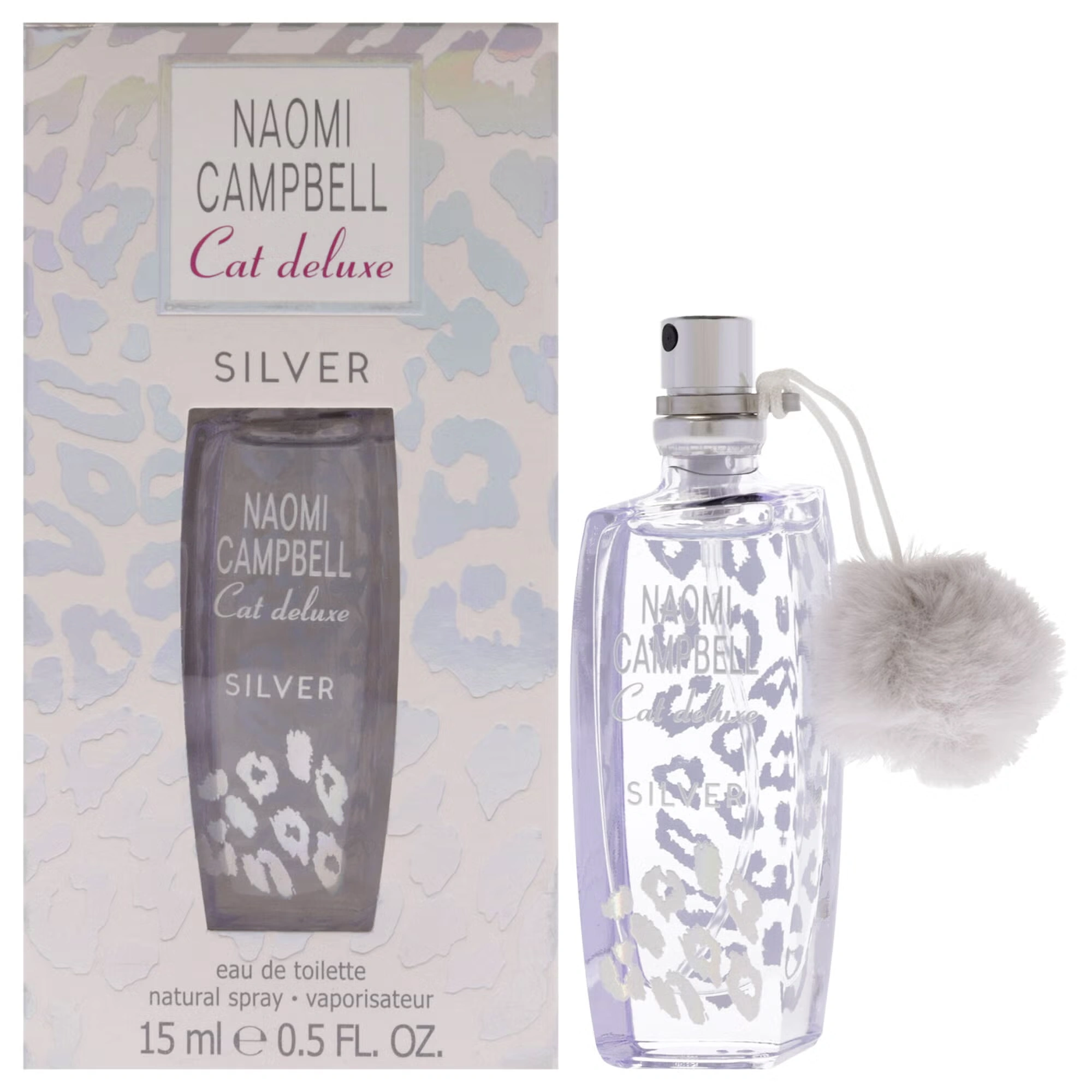 Cat Deluxe Silver by Naomi Campbell for Women - 0.5 oz EDT Spray (Mini)