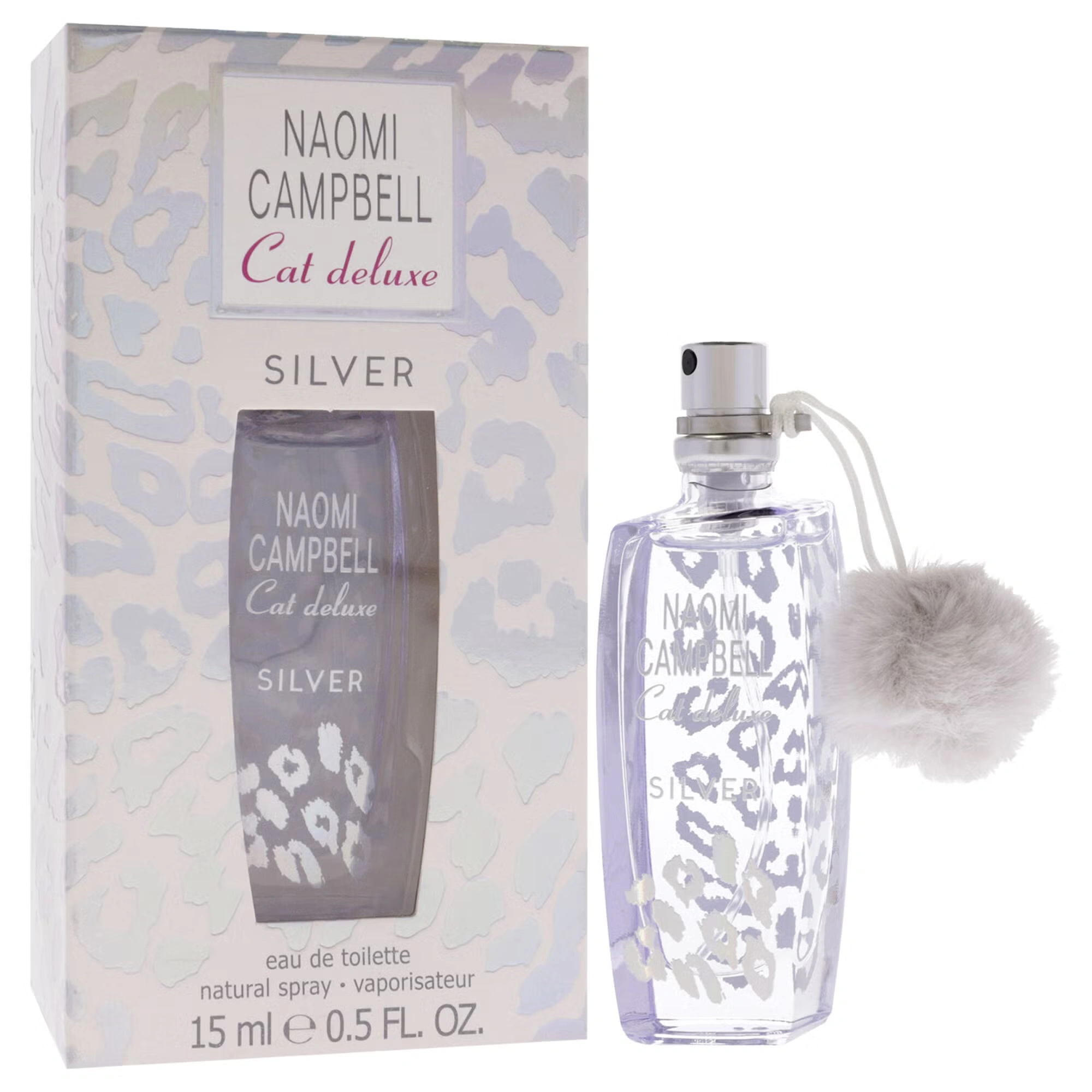 Cat Deluxe Silver by Naomi Campbell for Women - 0.5 oz EDT Spray (Mini)