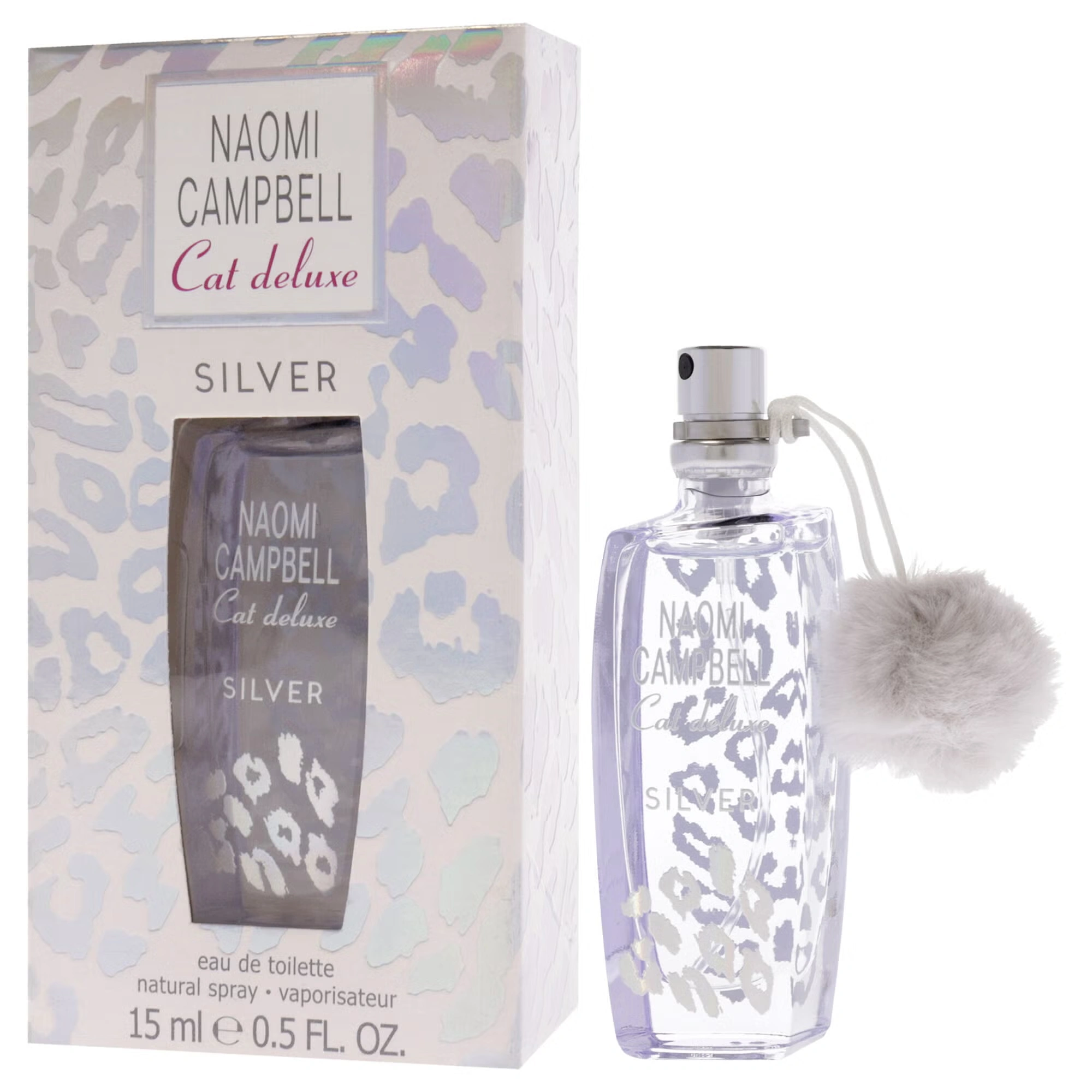 Cat Deluxe Silver by Naomi Campbell for Women - 0.5 oz EDT Spray (Mini)