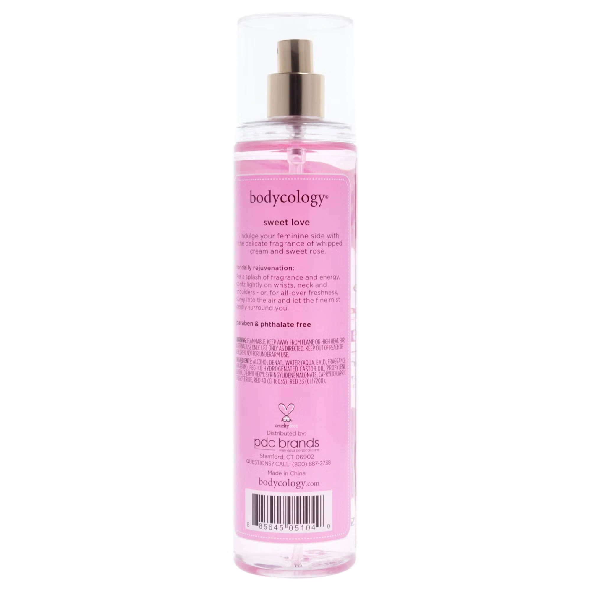 Sweet Love by Bodycology for Women - 8 oz Fragrance Mist