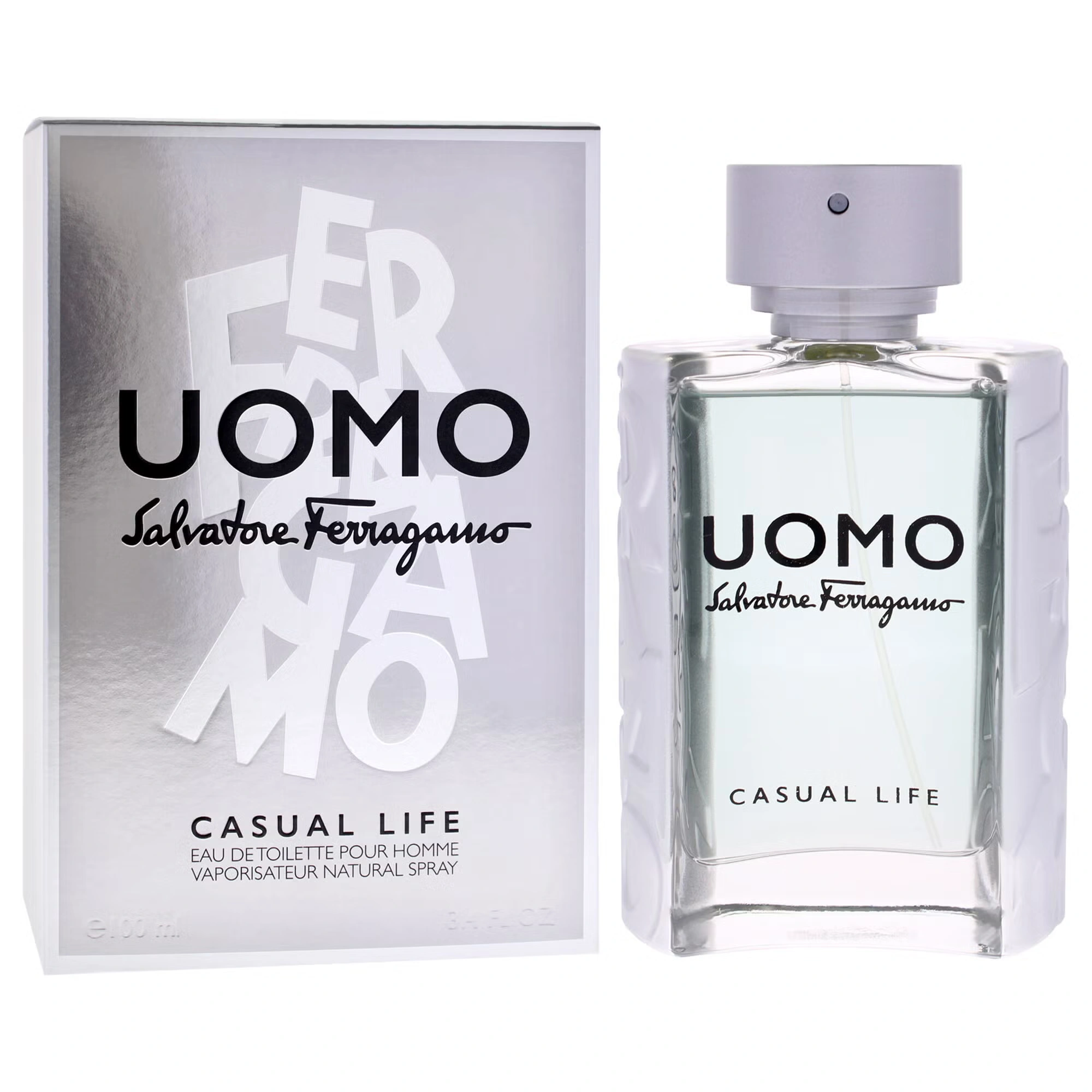 Uomo Casual Life by Salvatore Ferragamo for Men - 3.4 oz EDT Spray