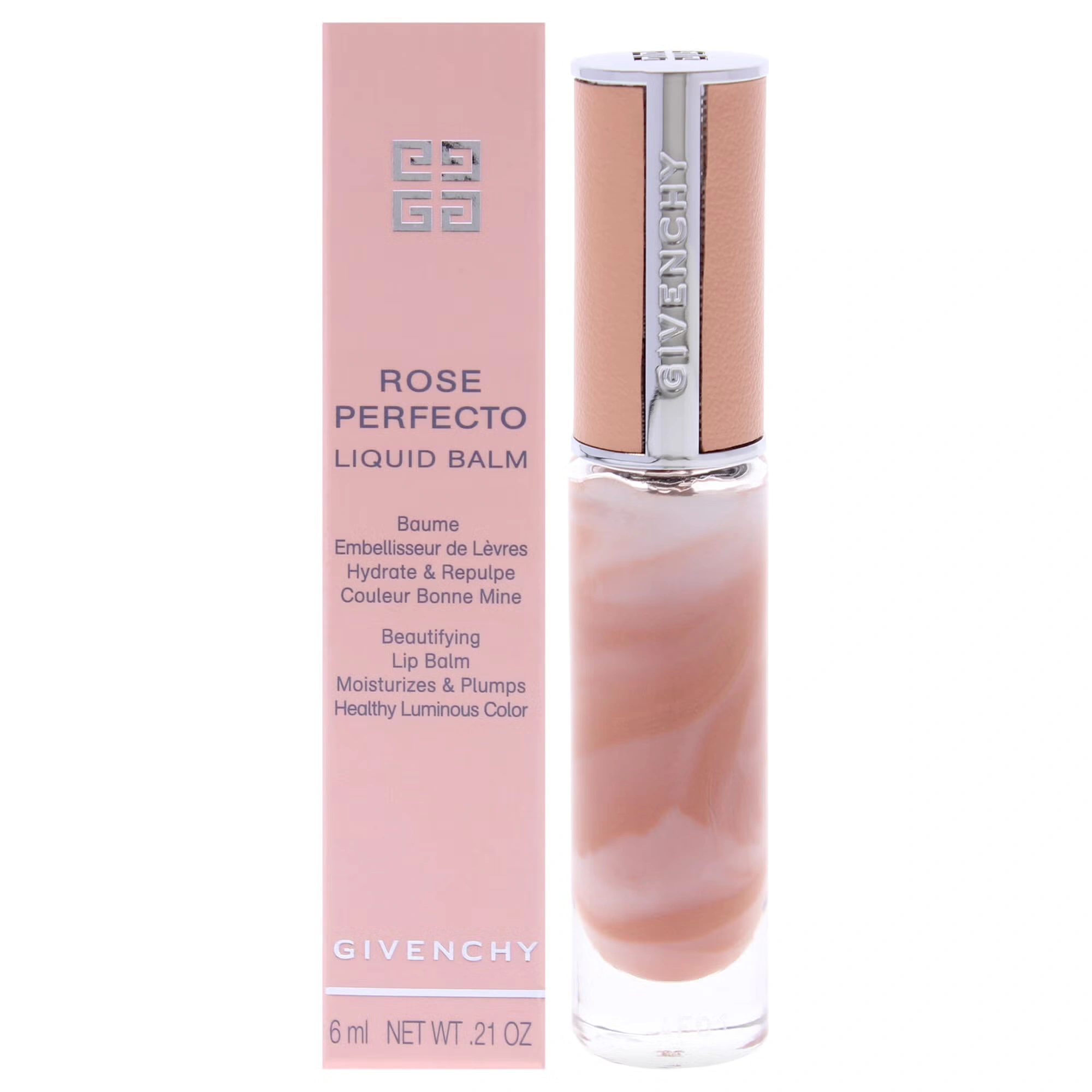 Rose Perfecto Tinted Liquid Lip Balm - N110 Milky Nude by Givenchy for Women - 0.2 oz Lip Balm