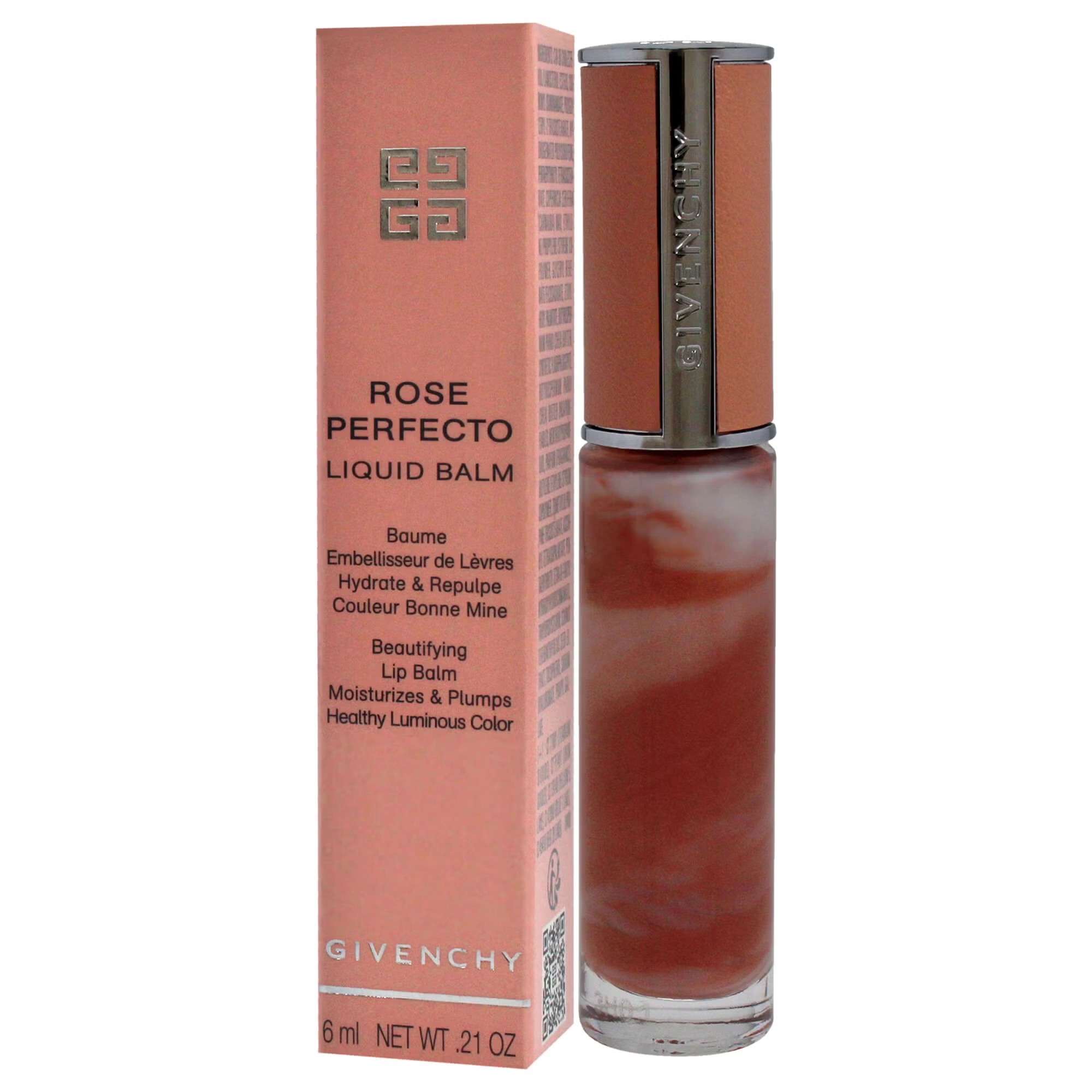 Rose Perfecto Tinted Liquid Lip Balm - N110 Milky Nude by Givenchy for Women - 0.2 oz Lip Balm