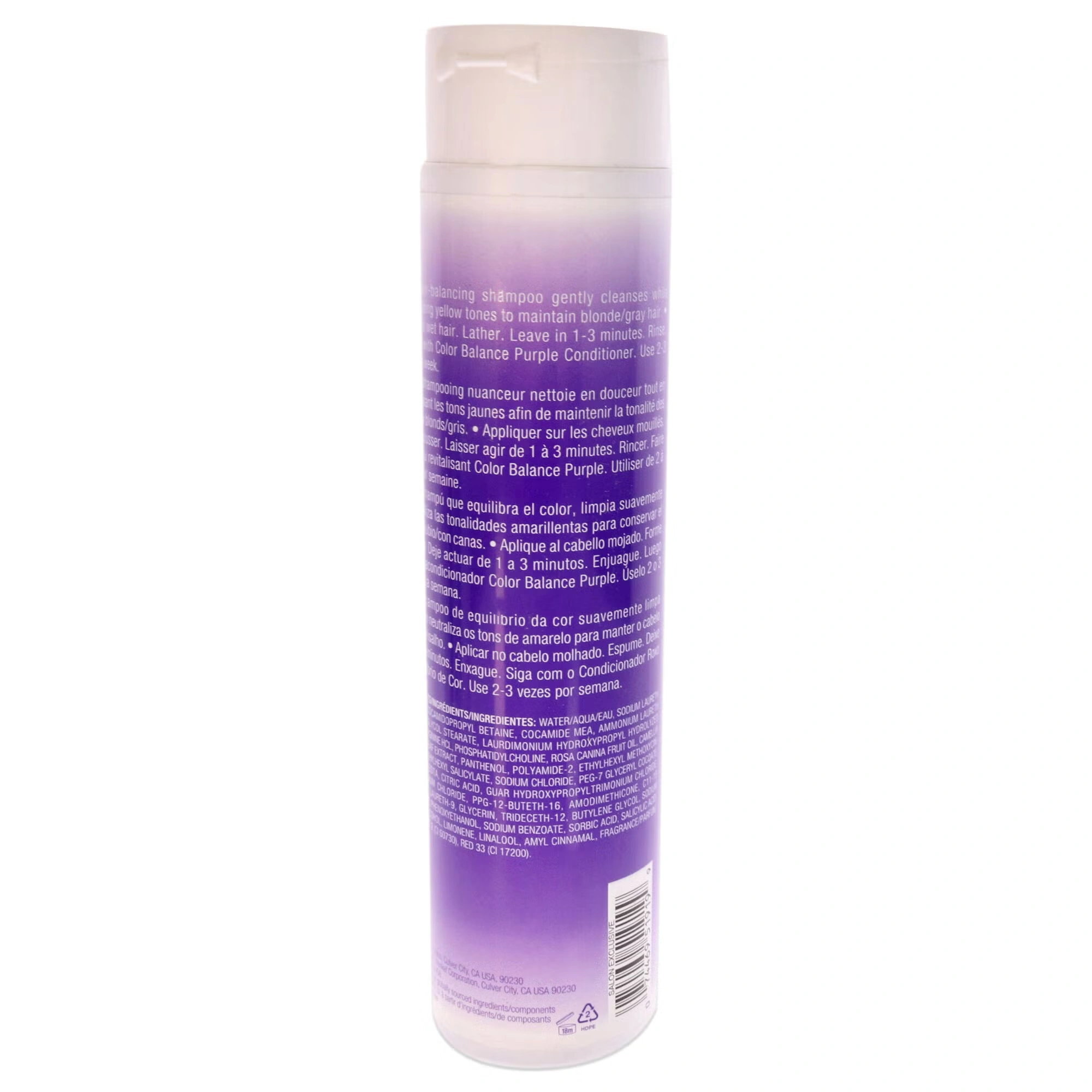 Color Balance Purple Shampoo by Joico for Unisex - 10.1 oz Shampoo
