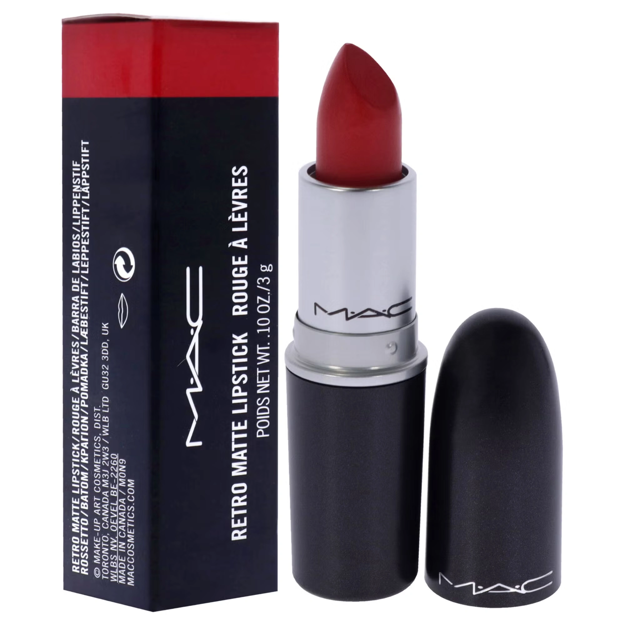 Retro Matte Lipstick - 702 Dangerous by MAC for Women - 0.1 oz Lipstick